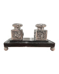 19th Century Chinese Export Silver Inkstand, Shanghai, c, 1890.