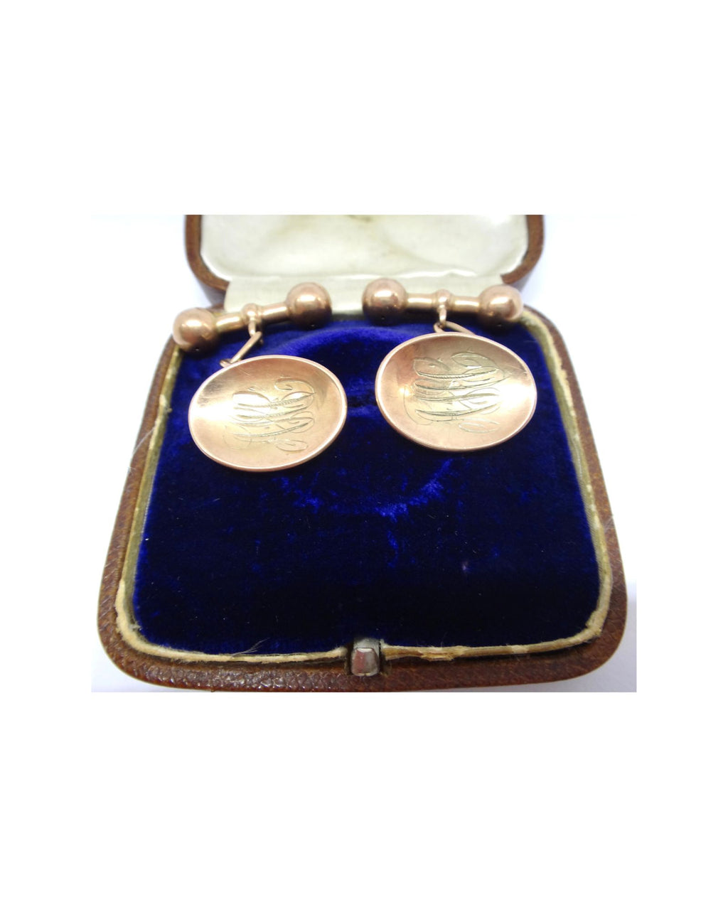 Antique Australian Made 9CT Rose GOLD Cufflinks.