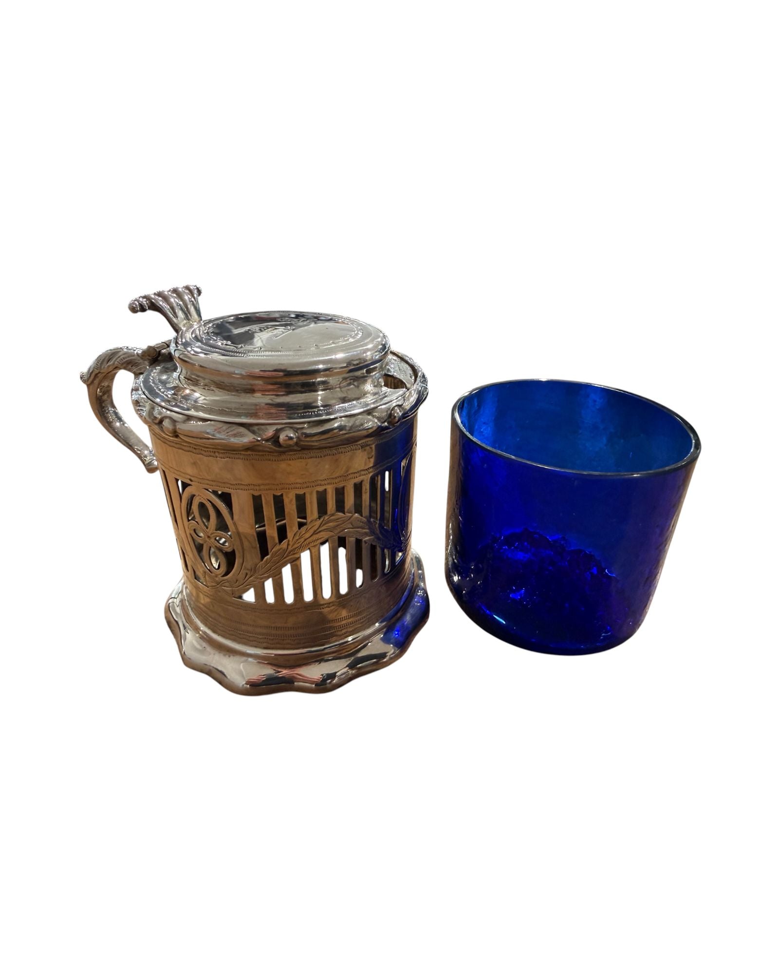 Early Victorian Sterling Silver Mustard Pot, Sheffield 1857.