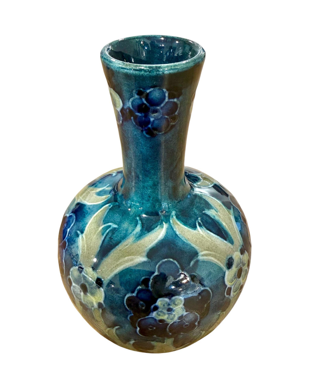 Late Florian Ware MOORCROFT Miniature Vase, William Moorcroft, c.1920s.
