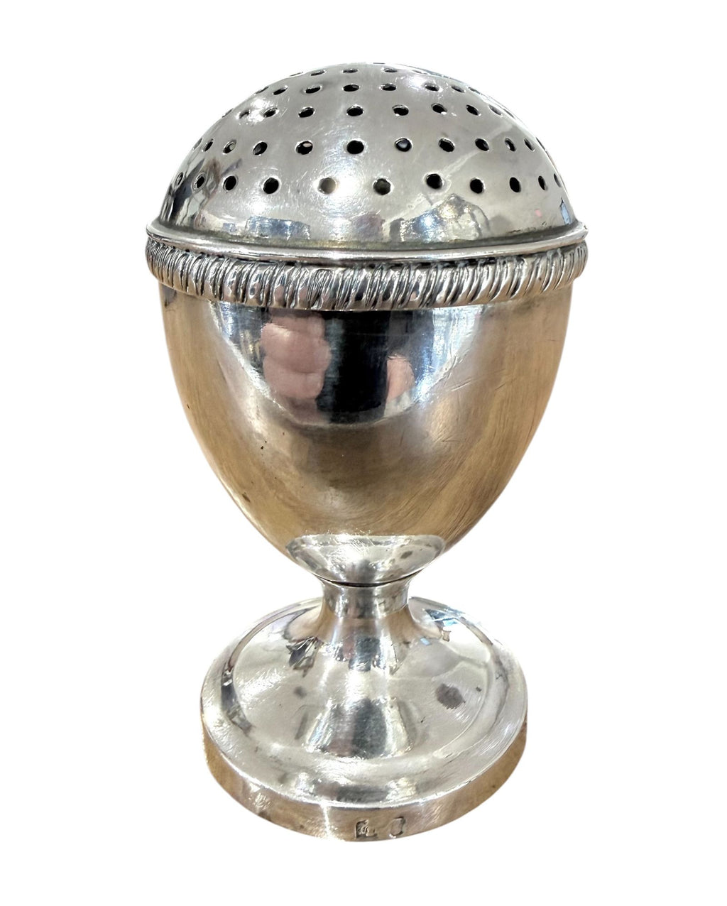 Scottish Provincial Sterling Silver George III Pepper, c.1800-20.