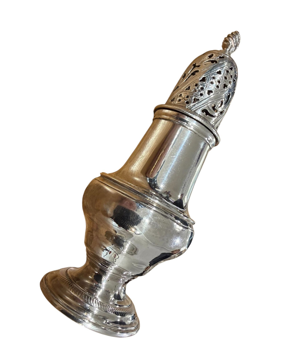 George III Sterling Silver Pepper Castor, London 1762.