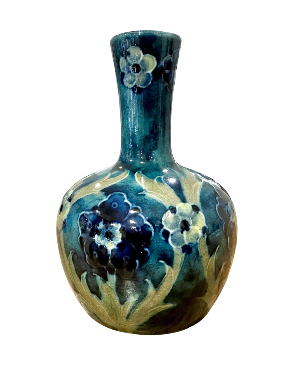 Late Florian Ware MOORCROFT Miniature Vase, William Moorcroft, c.1920s.