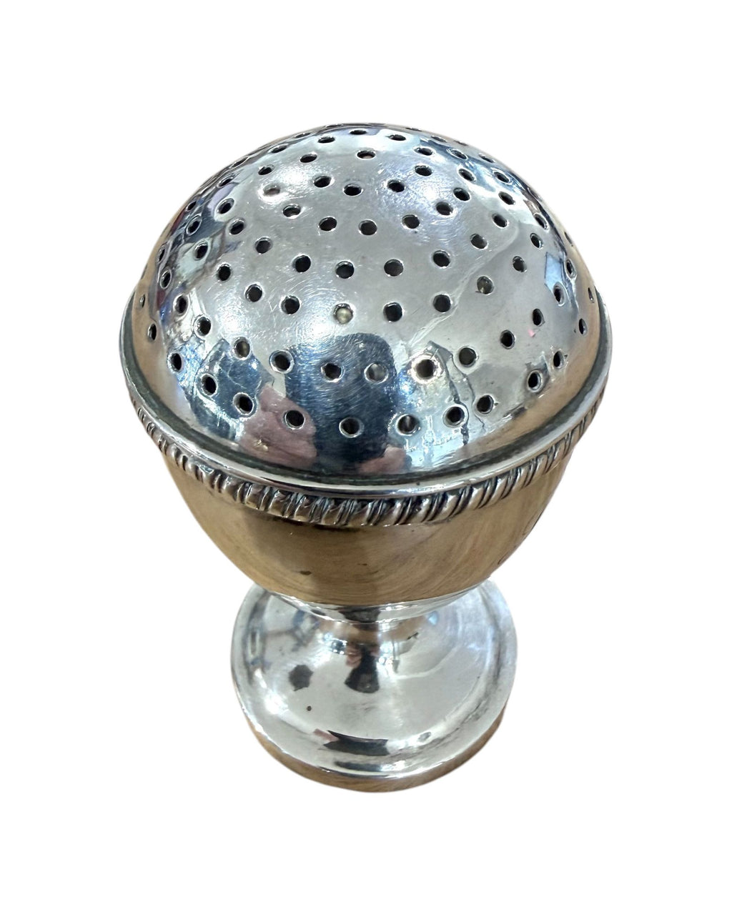 Scottish Provincial Sterling Silver George III Pepper, c.1800-20.