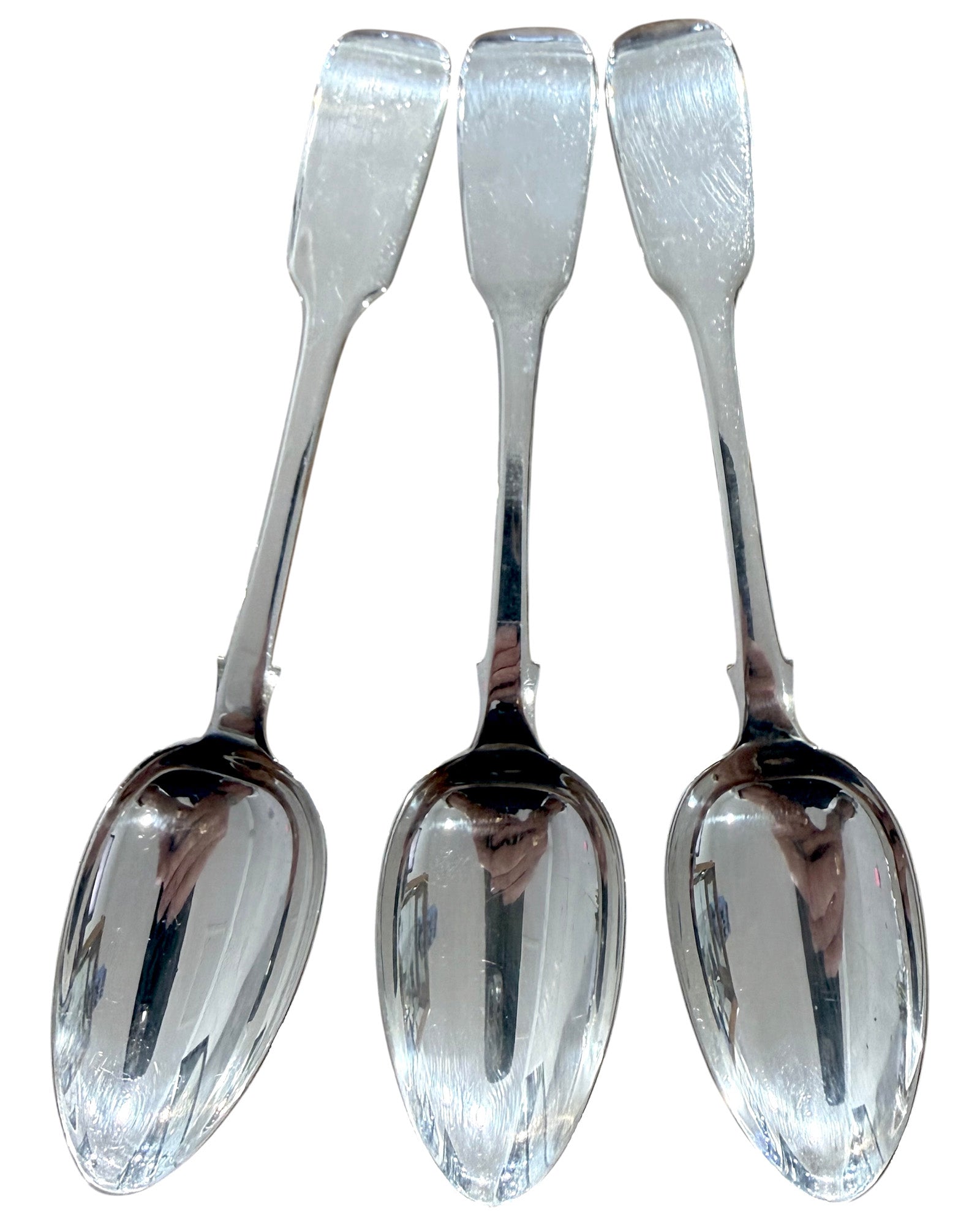 Sterling Silver Dessert Spoons. London 1836. William Baton.