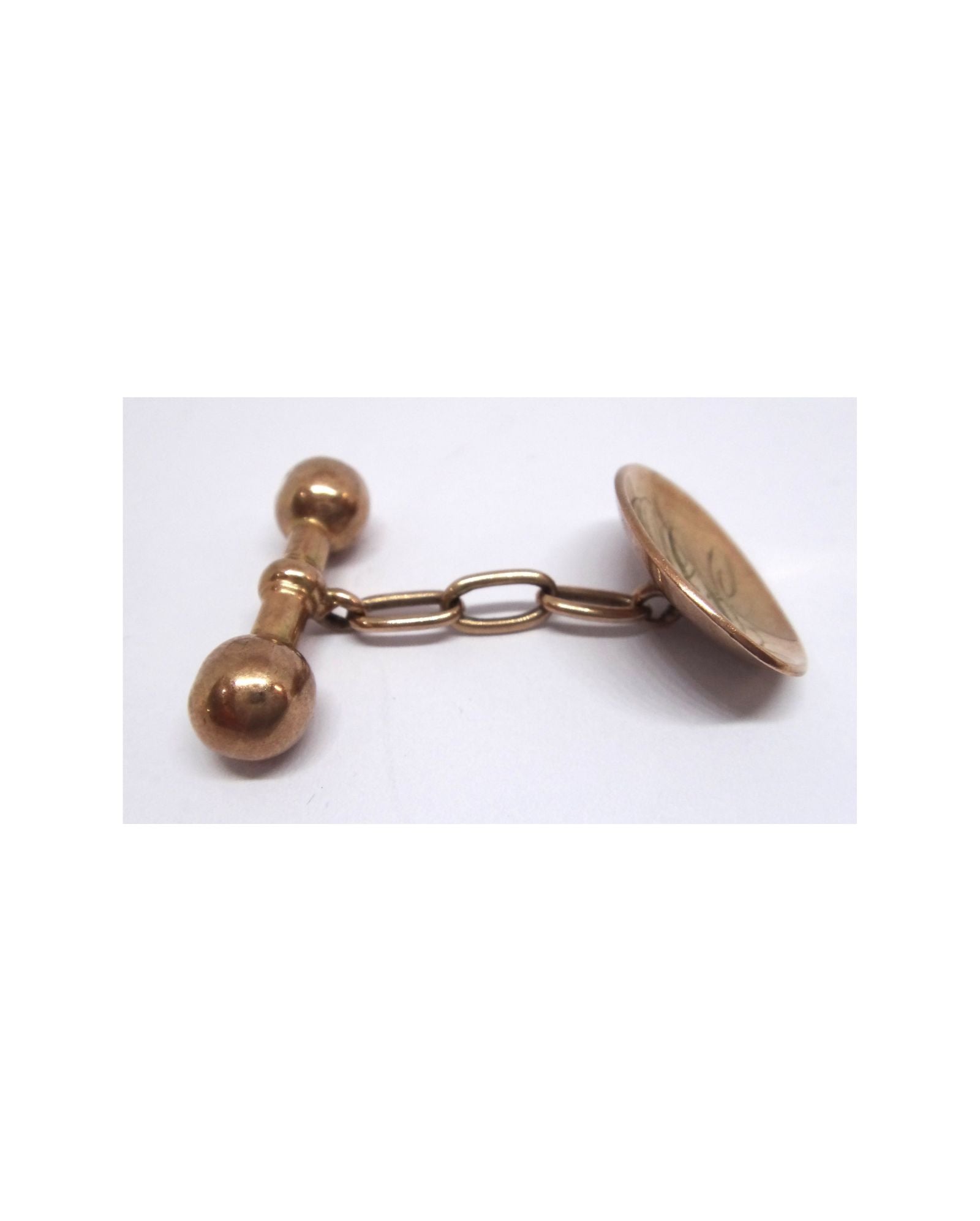 Antique Australian Made 9CT Rose GOLD Cufflinks.