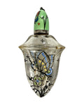 Art Deco Glass, Enamel Scent Bottle, likely French, c. 1930