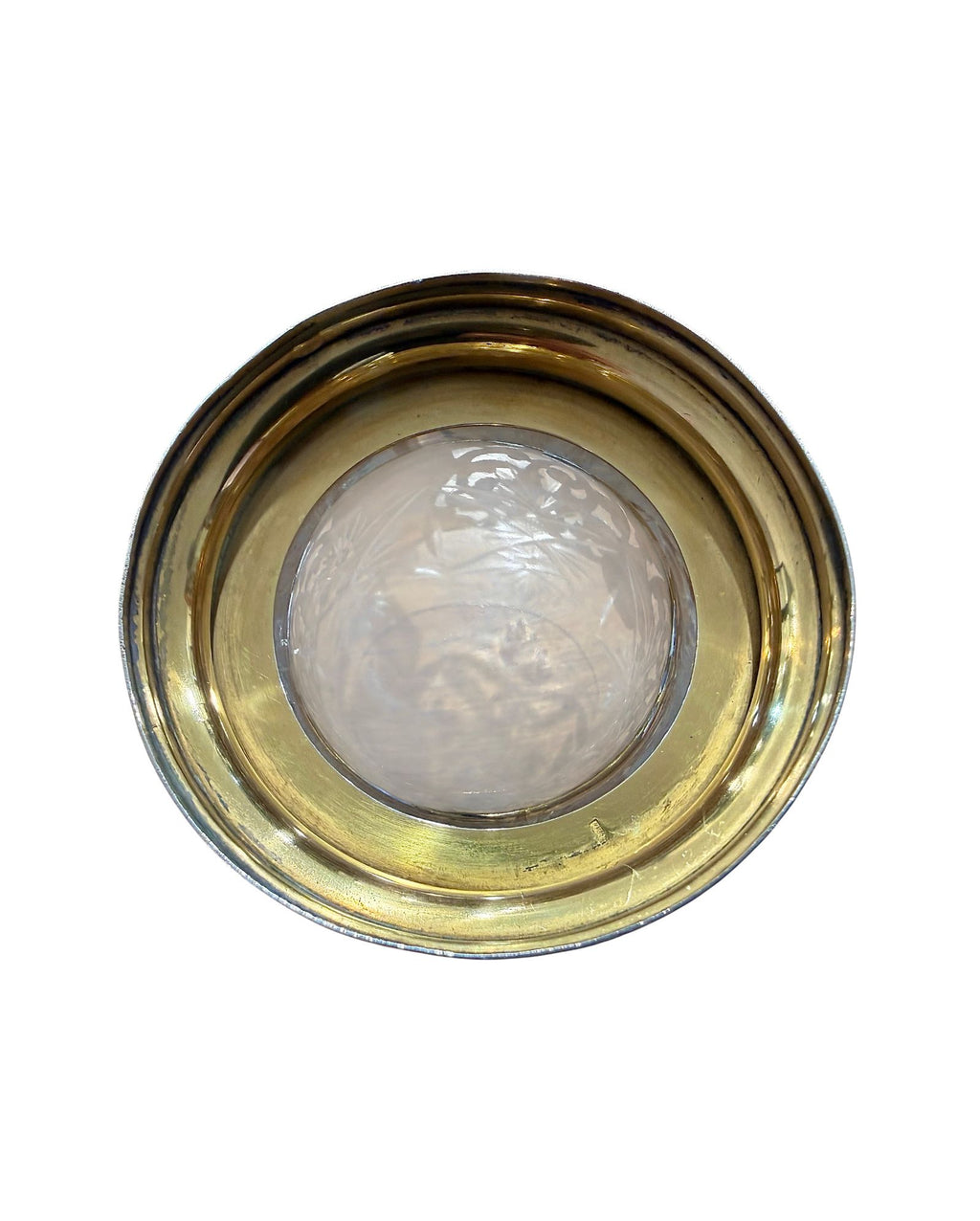 Pair of Russian Soviet Era Silver Gilt and Niello Tea Glass Holders.