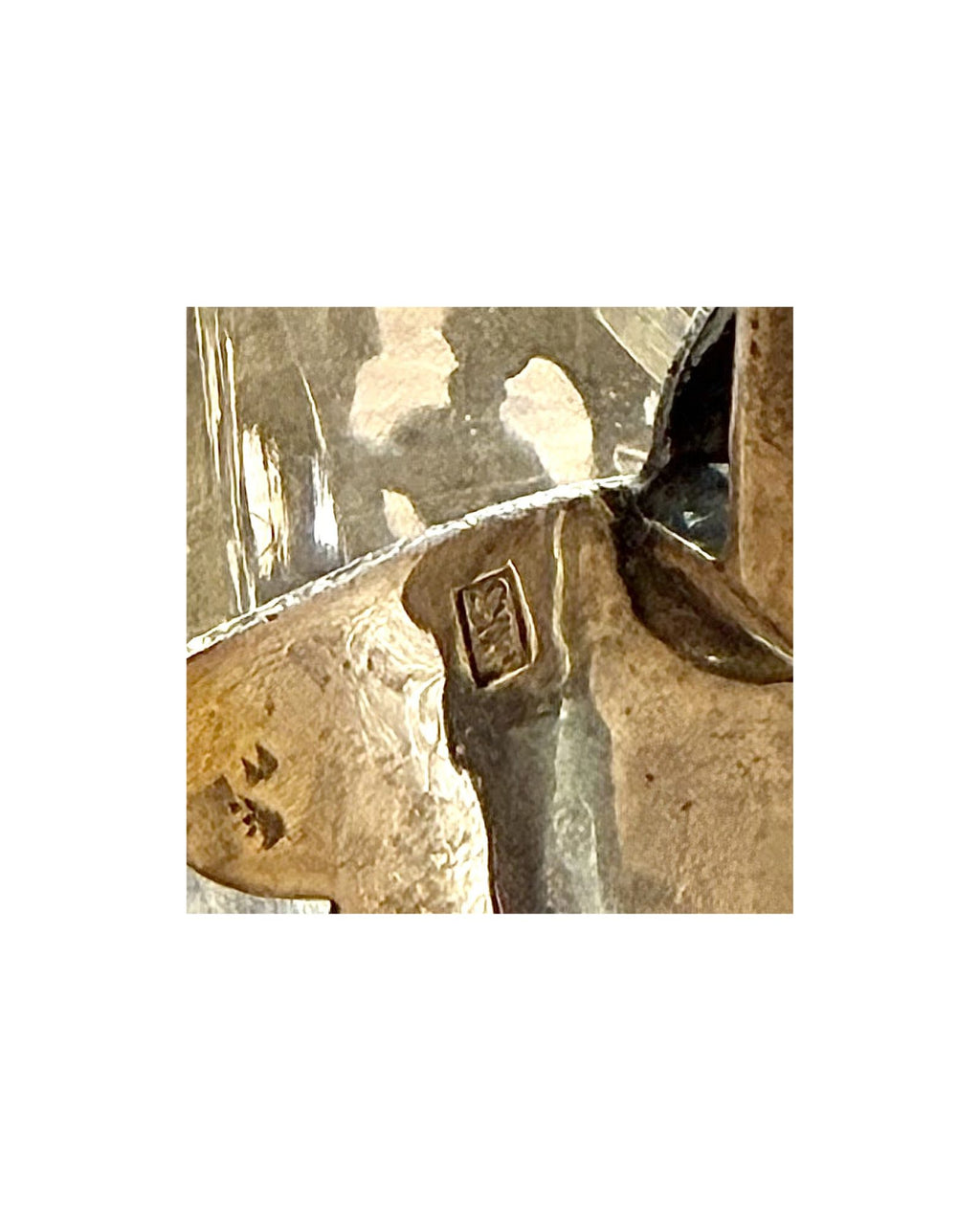 Pair of Russian Soviet Era Silver Gilt and Niello Tea Glass Holders.