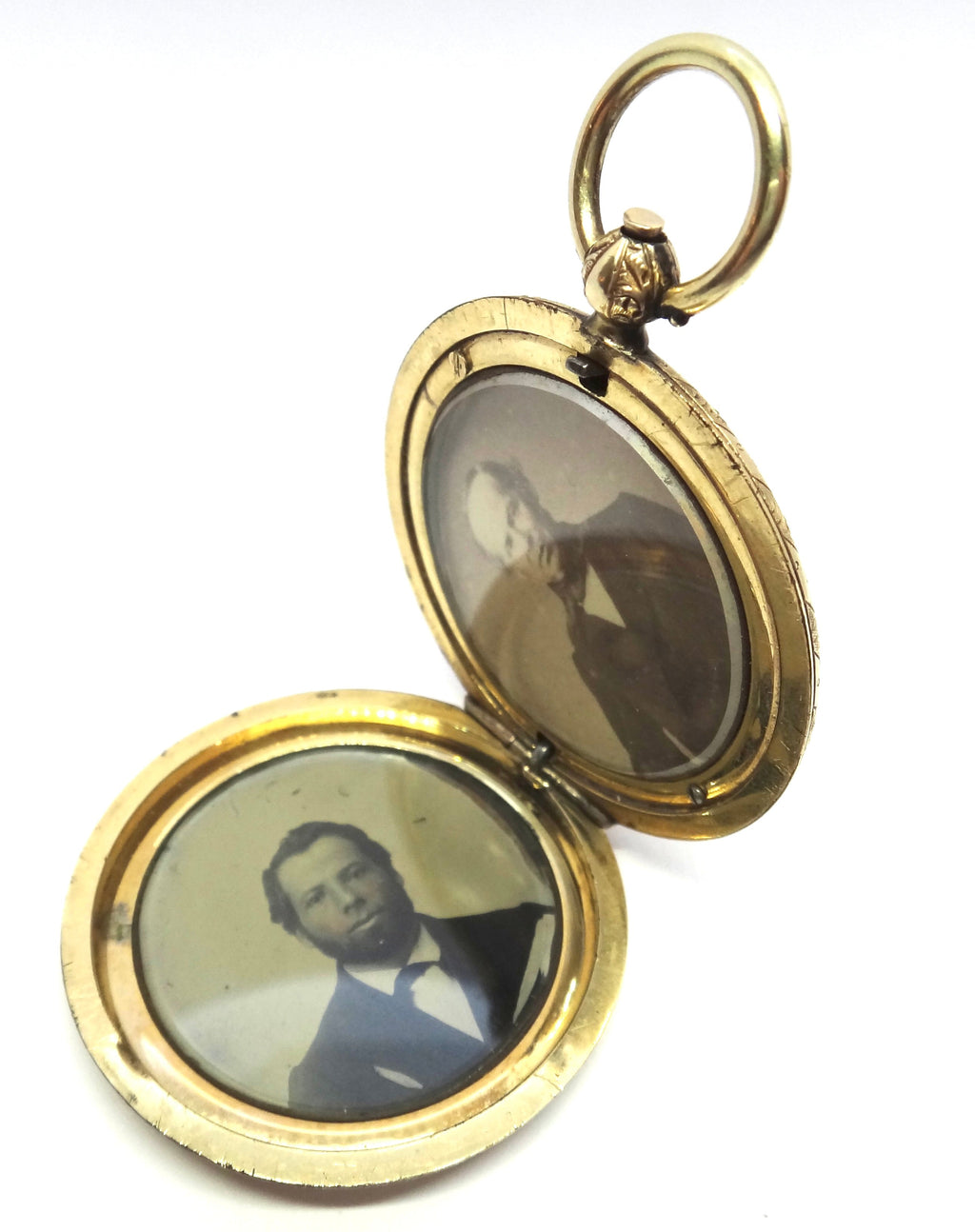 ANTIQUE 9ct Gold Pocket Watch Style Locket Pendant c.1880
