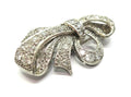 1950s Platinum & Diamond Bow Brooch - VAL $10,420