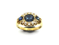 ANTIQUE 18ct Yellow Gold, SAPPHIRE & Diamond Ring - London 1921