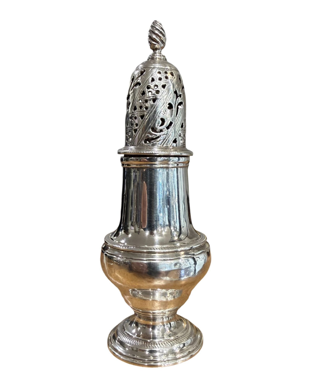 George III Sterling Silver Pepper Castor, London 1762.
