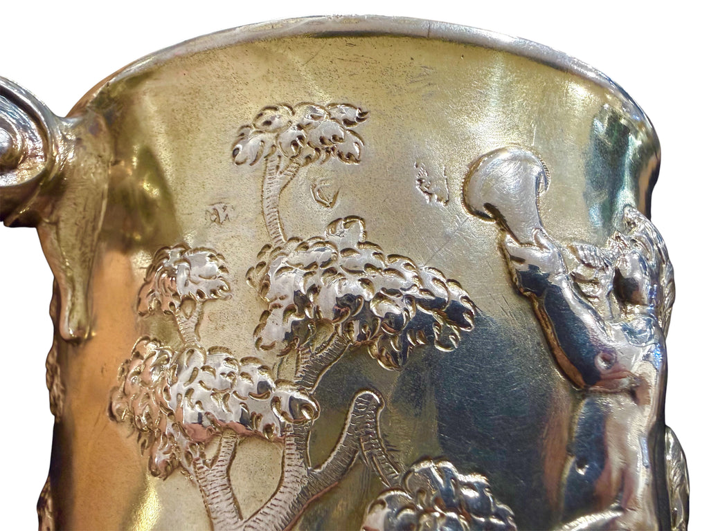 Rare Pair of George II Irish Silver Gilt Two-Handled Cups by Thomas Walker, Dublin c.1750