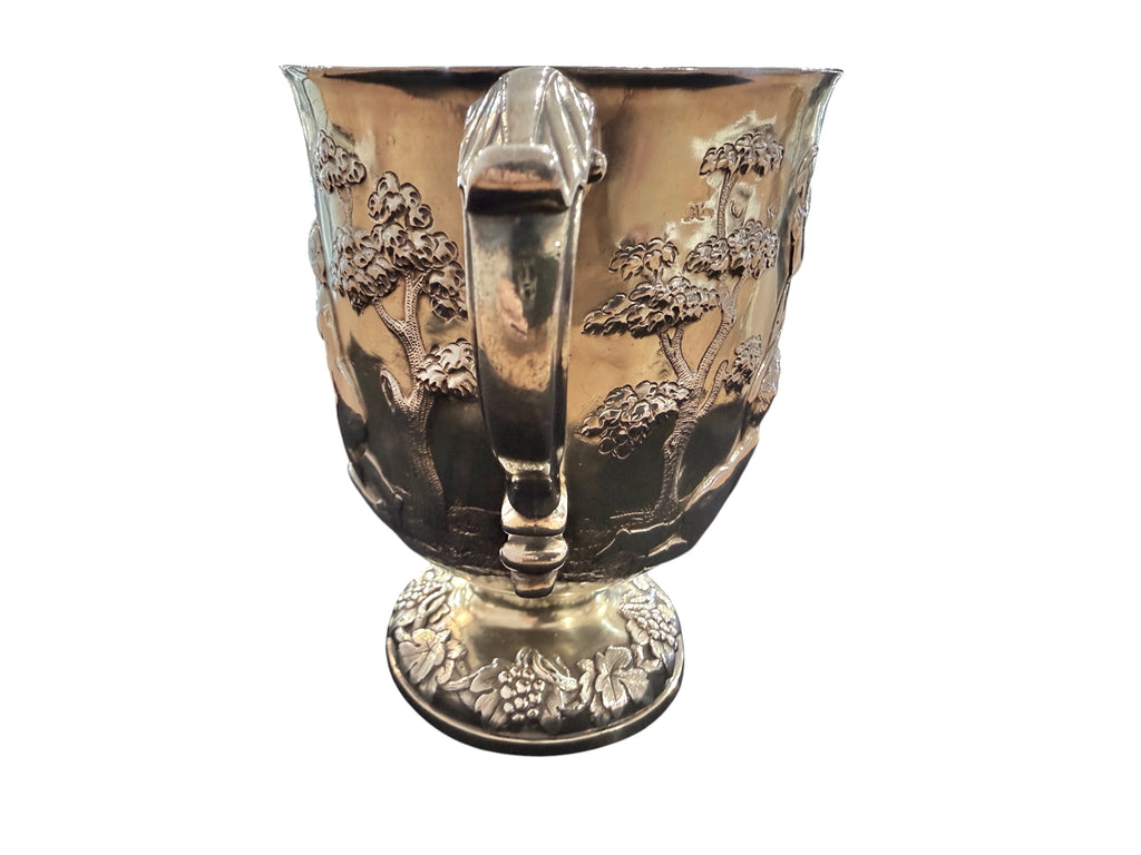 Rare Pair of George II Irish Silver Gilt Two-Handled Cups by Thomas Walker, Dublin c.1750