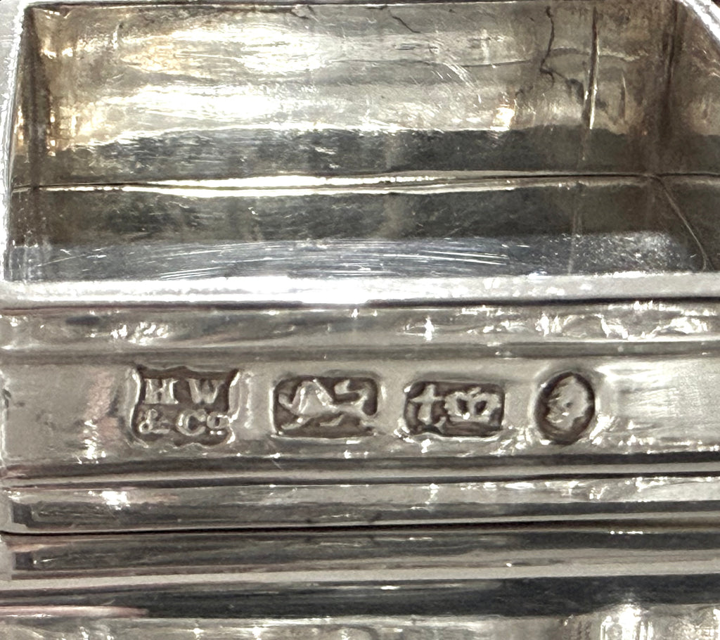 Sterling Silver Inkstand, Sheffield 1839, Maker, Henry Wilkinson & Co.