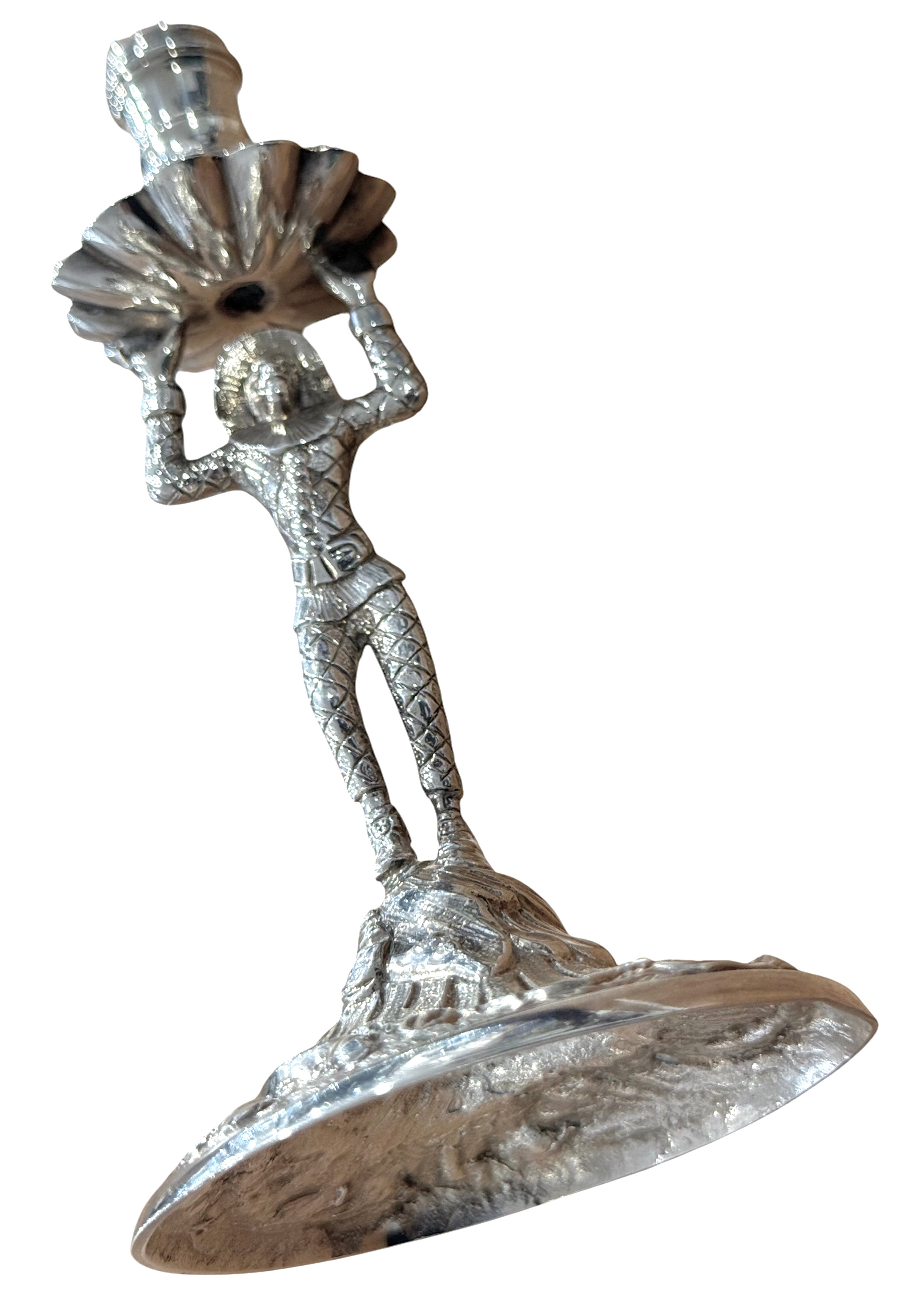 Victorian Sterling Silver Harlequin Taperstick. London 1872. Henry Holland