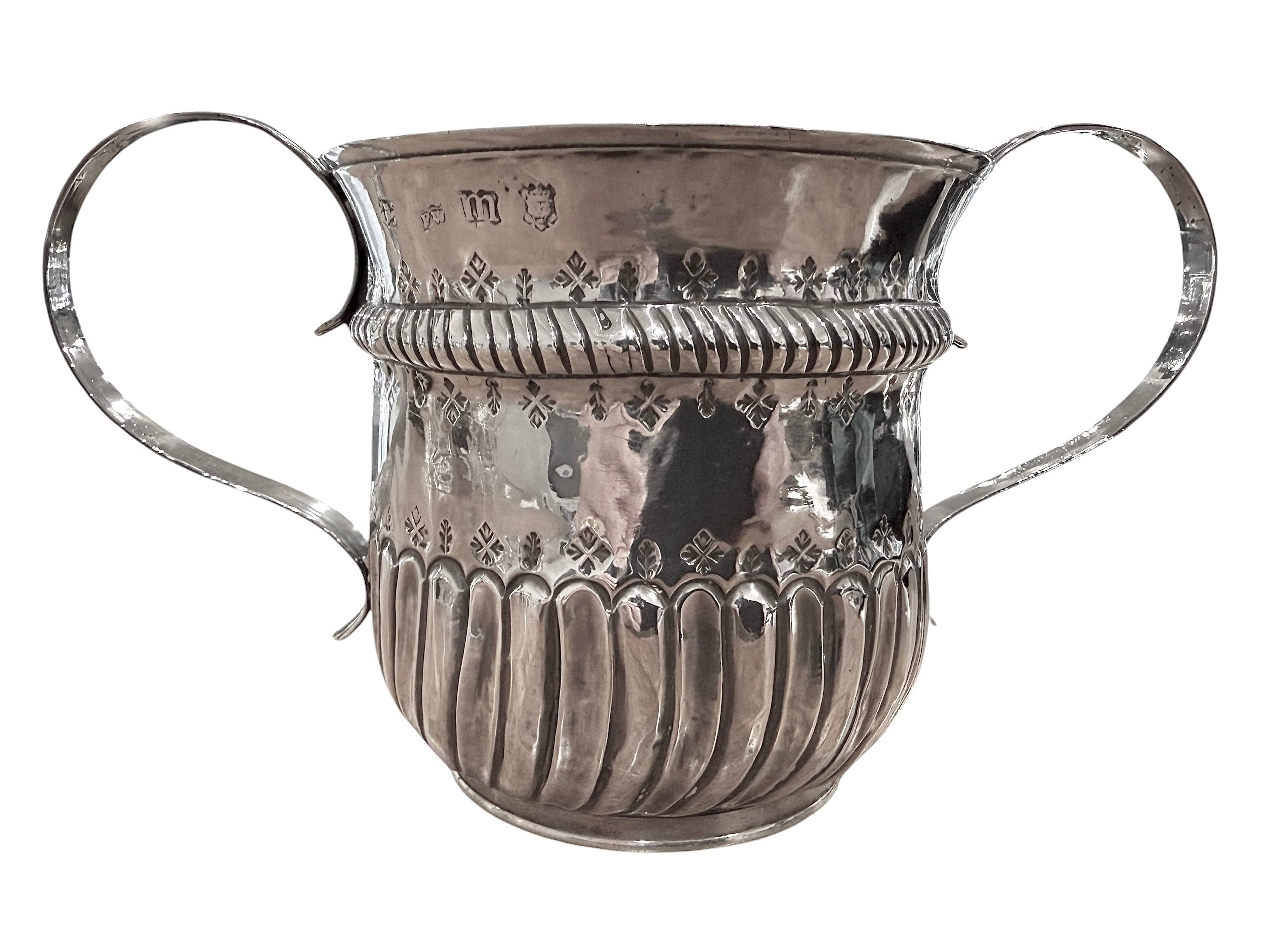 Sterling Silver George II Two Handled Cup. London 1747. Fuller White.