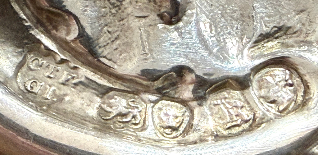 Victorian Sterling Silver Cast Novelty Knight Candlestick. London 1845. Charles & George Fox.