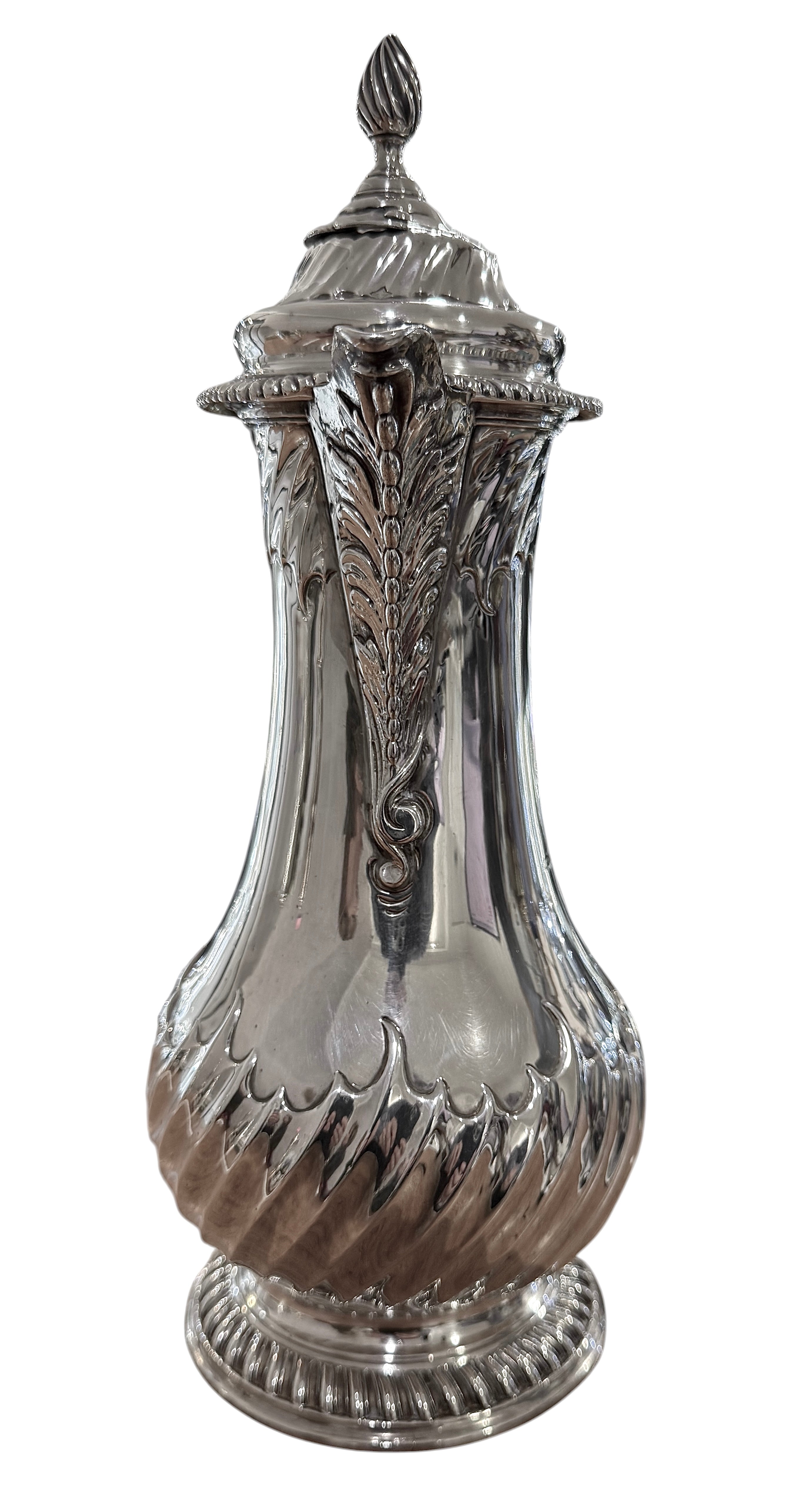 George III Sterling Silver Chocolate Pot. London 1769. Maker: IM.