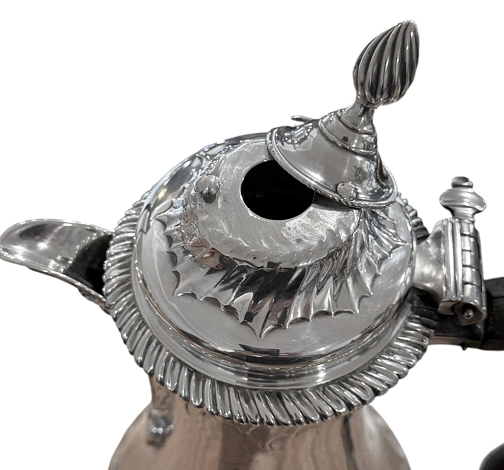 George III Sterling Silver Chocolate Pot. London 1769. Maker: IM.
