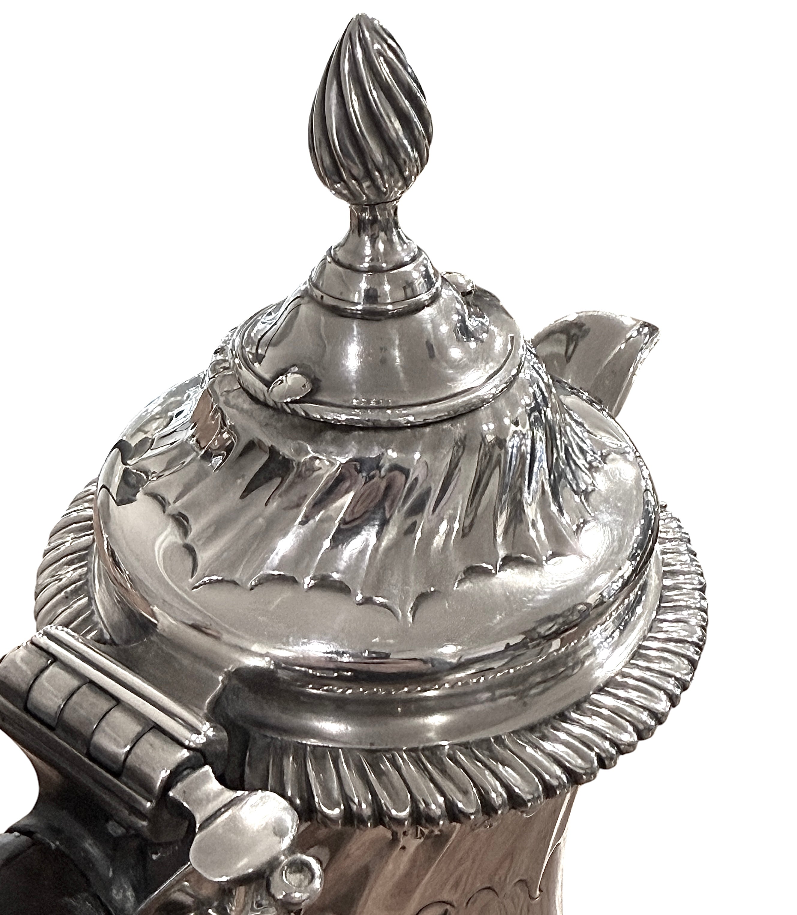 George III Sterling Silver Chocolate Pot. London 1769. Maker: IM.