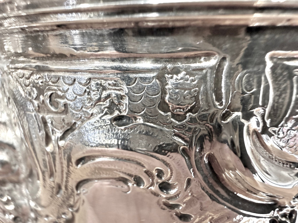 Fine George II Sterling Silver Coffee Pot. London 1751. Benjamin Gignac