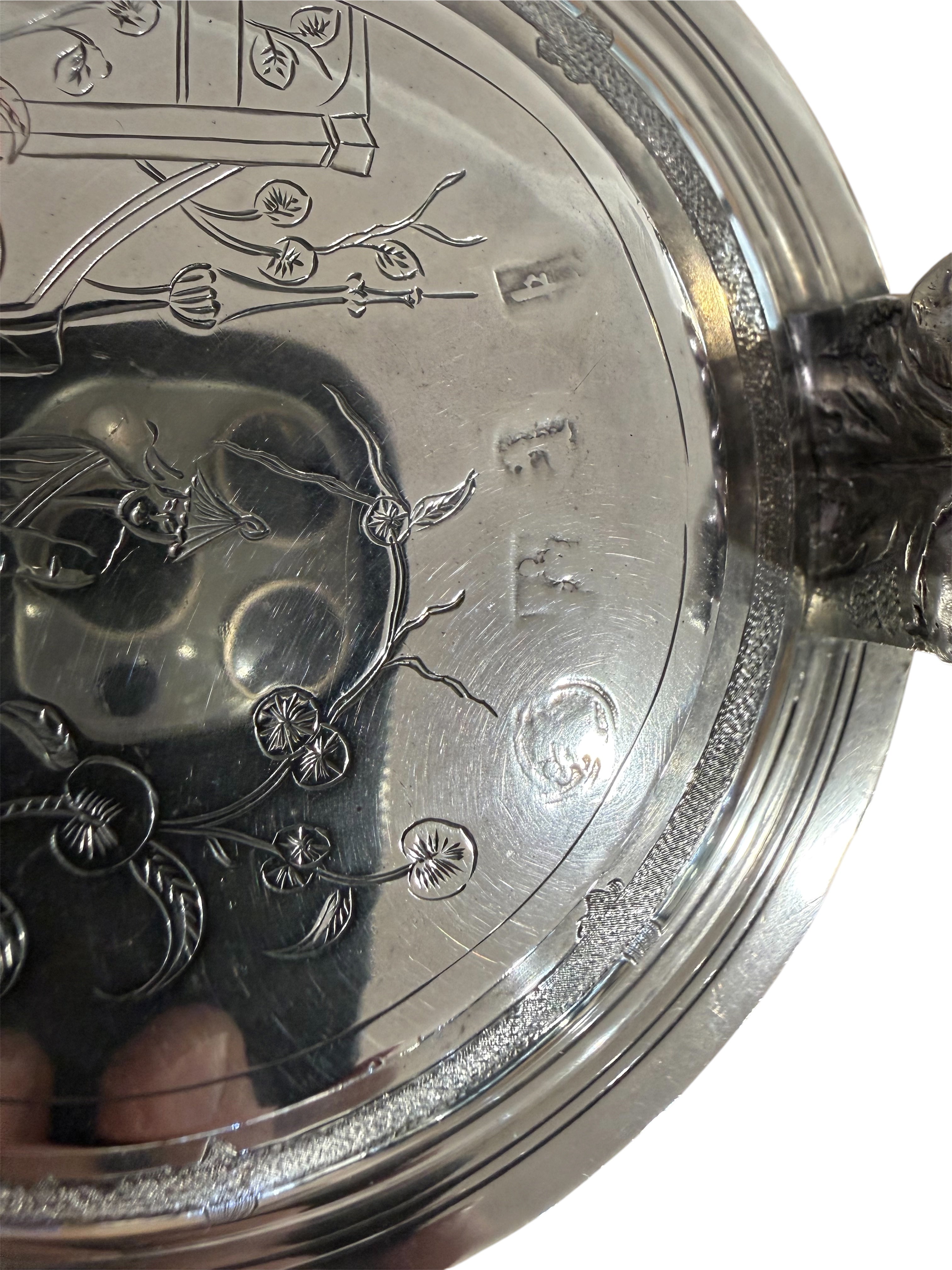 William & Mary Britannia Standard Silver Lidded Tankard. London 1700. William Gamble.