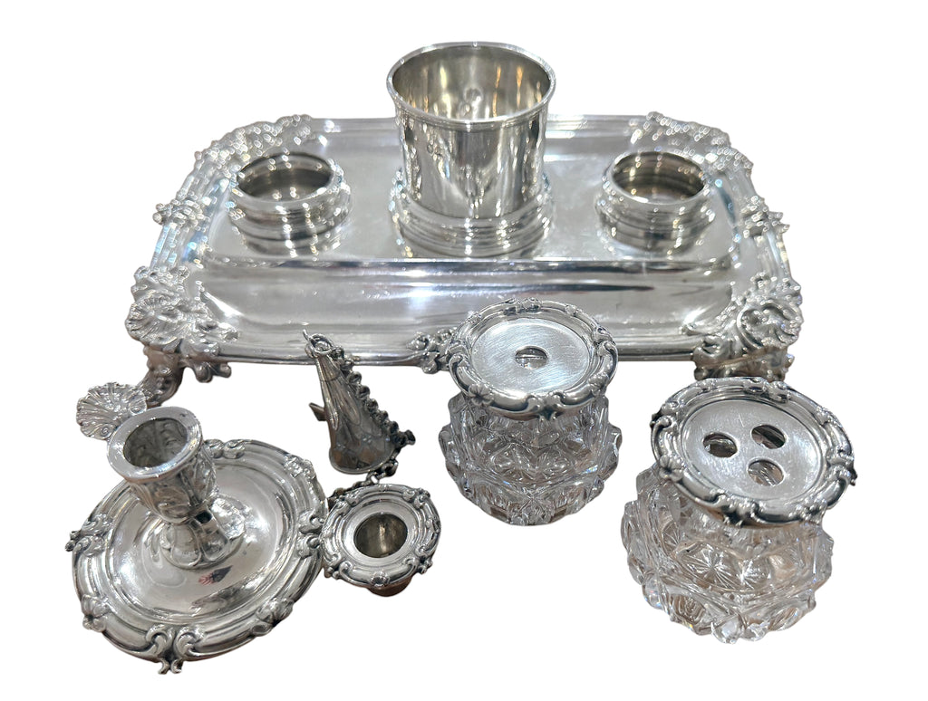 William IV Sterling Silver Standish. London 1843. Edward, Edw Jr., John & William Barnard.