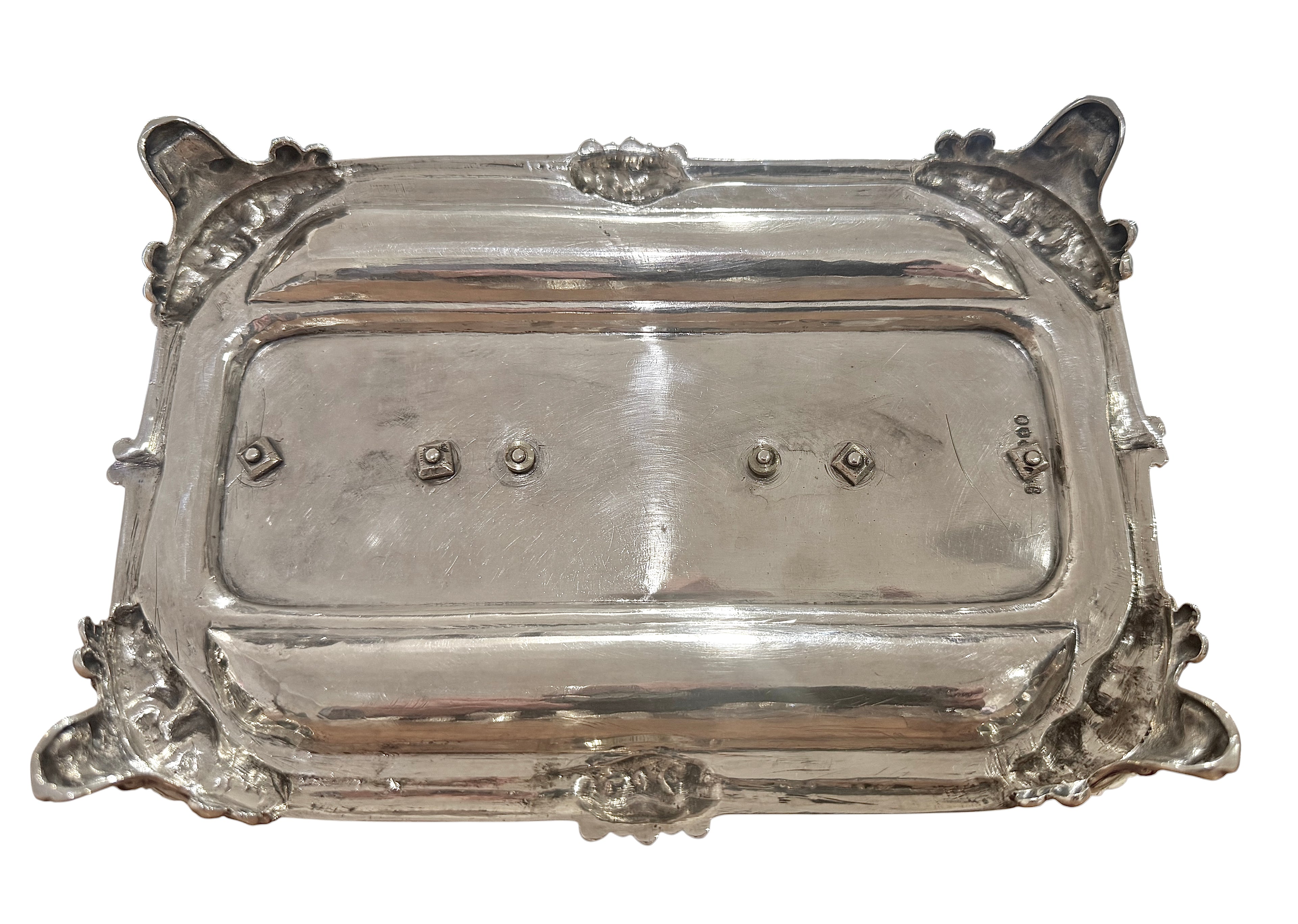 William IV Sterling Silver Standish. London 1843. Edward, Edw Jr., John & William Barnard.