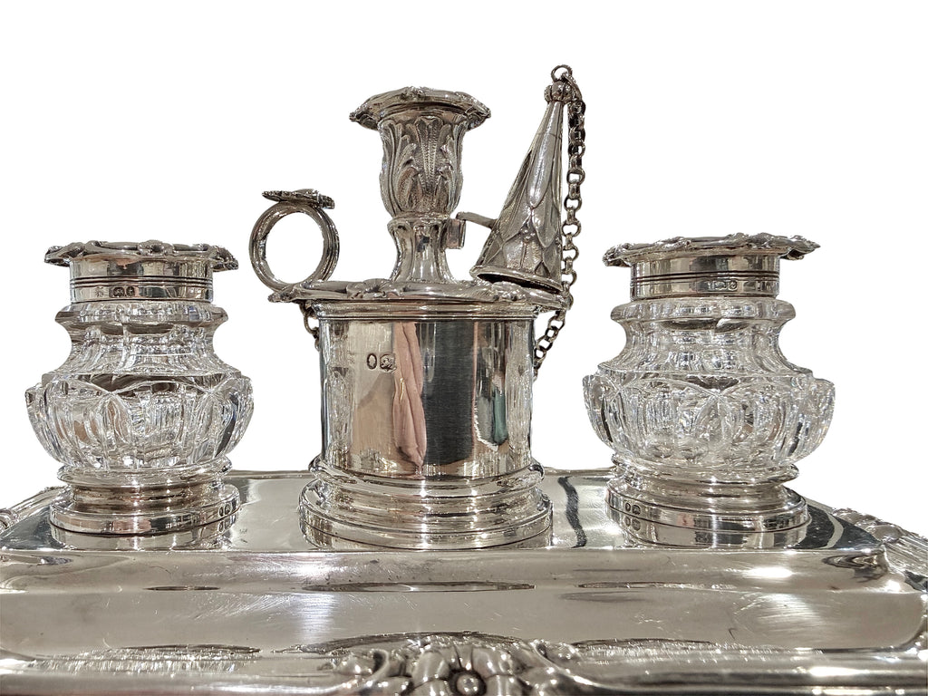 William IV Sterling Silver Standish. London 1843. Edward, Edw Jr., John & William Barnard.