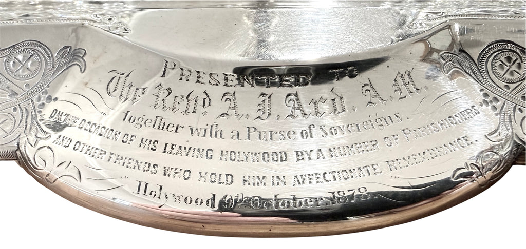 Victorian Sterling Silver Standish. London, 1878. Walter & John Barnard.