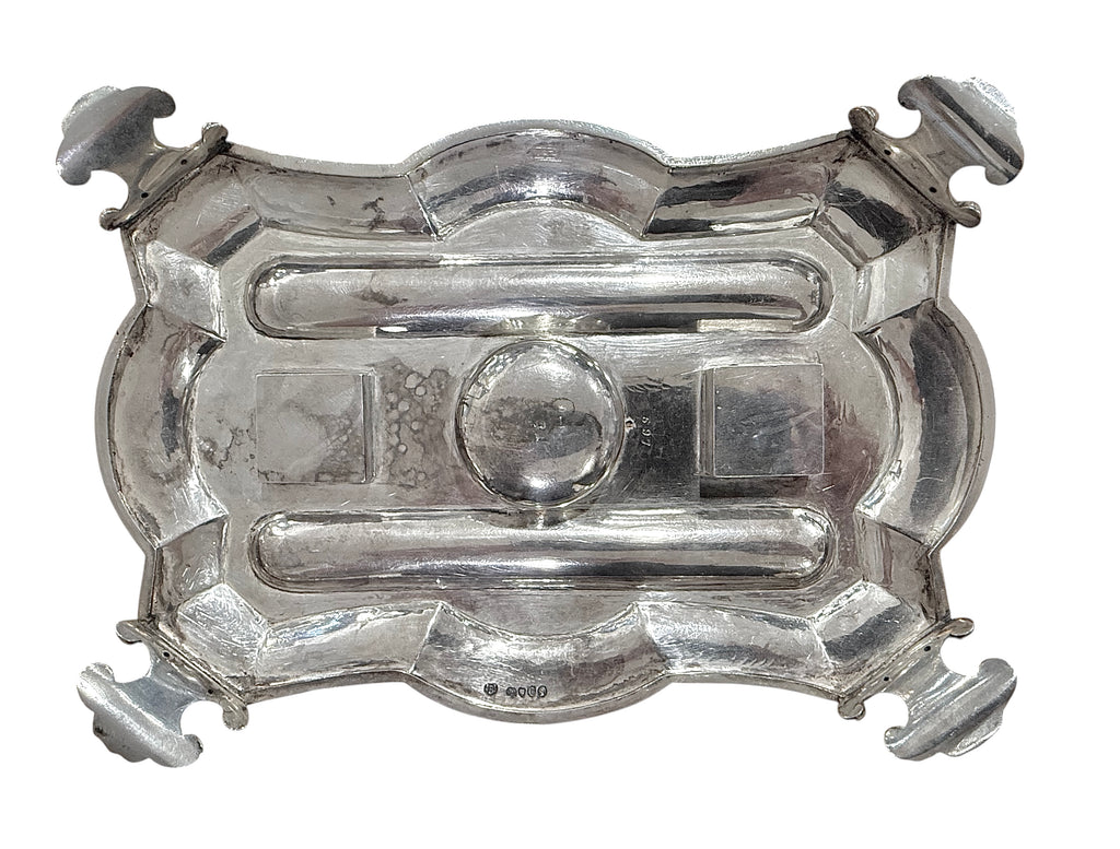 Victorian Sterling Silver Standish. London, 1878. Walter & John Barnard.