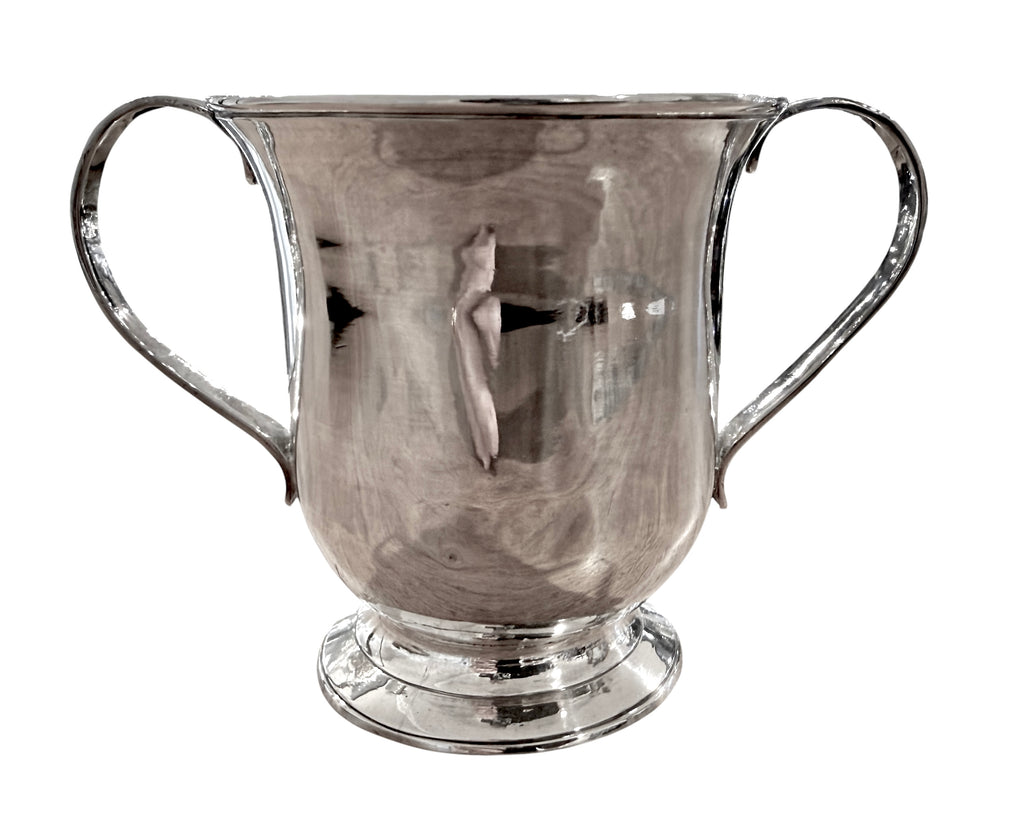 George III Sterling Silver Two Handled Cup. London 1776. Maker's Mark Rubbed.