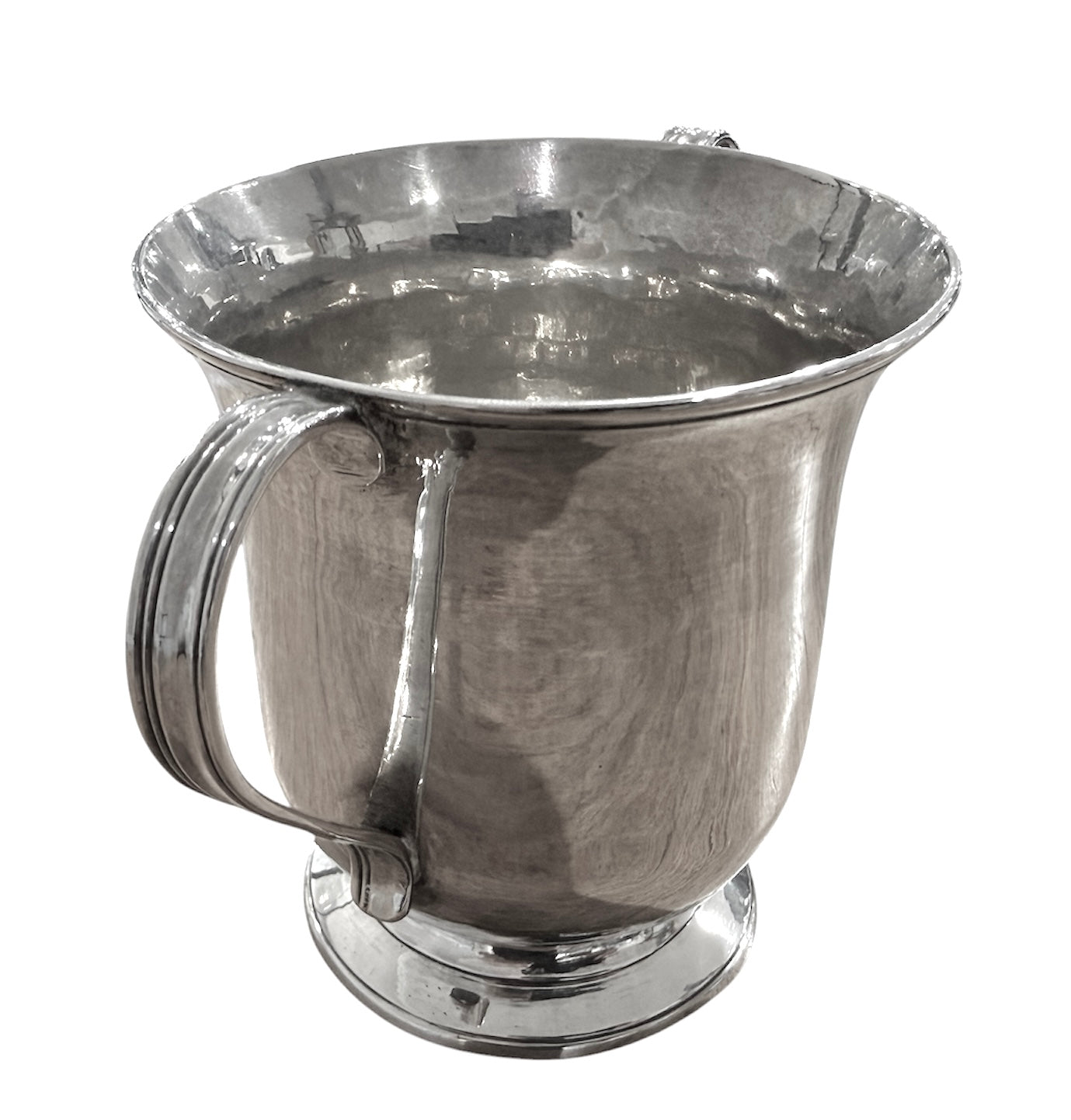 George III Sterling Silver Two Handled Cup. London 1776. Maker's Mark Rubbed.