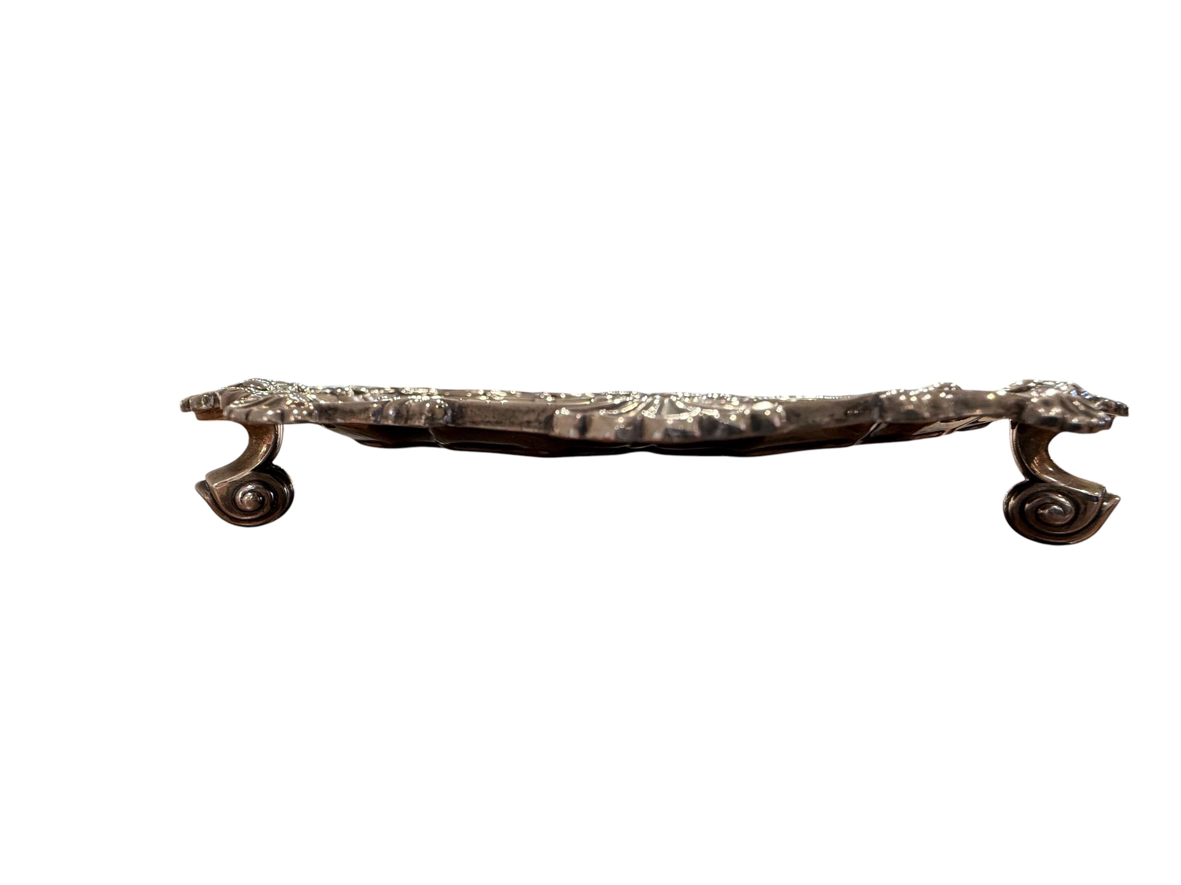 Late Victorian Sterling Silver Waiter in the Georgian Manner. Birm: 1898. Barker Brothers.