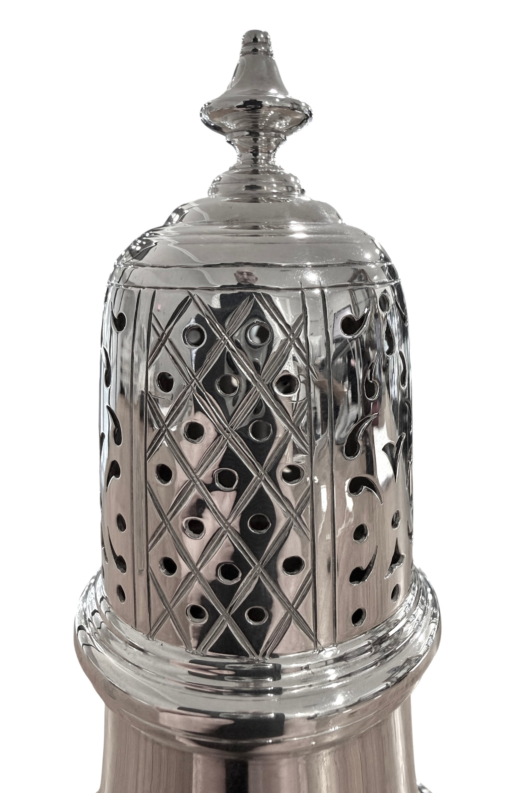 Sterling Silver Muffineer, QE II. London 1964. C.J. Vander.