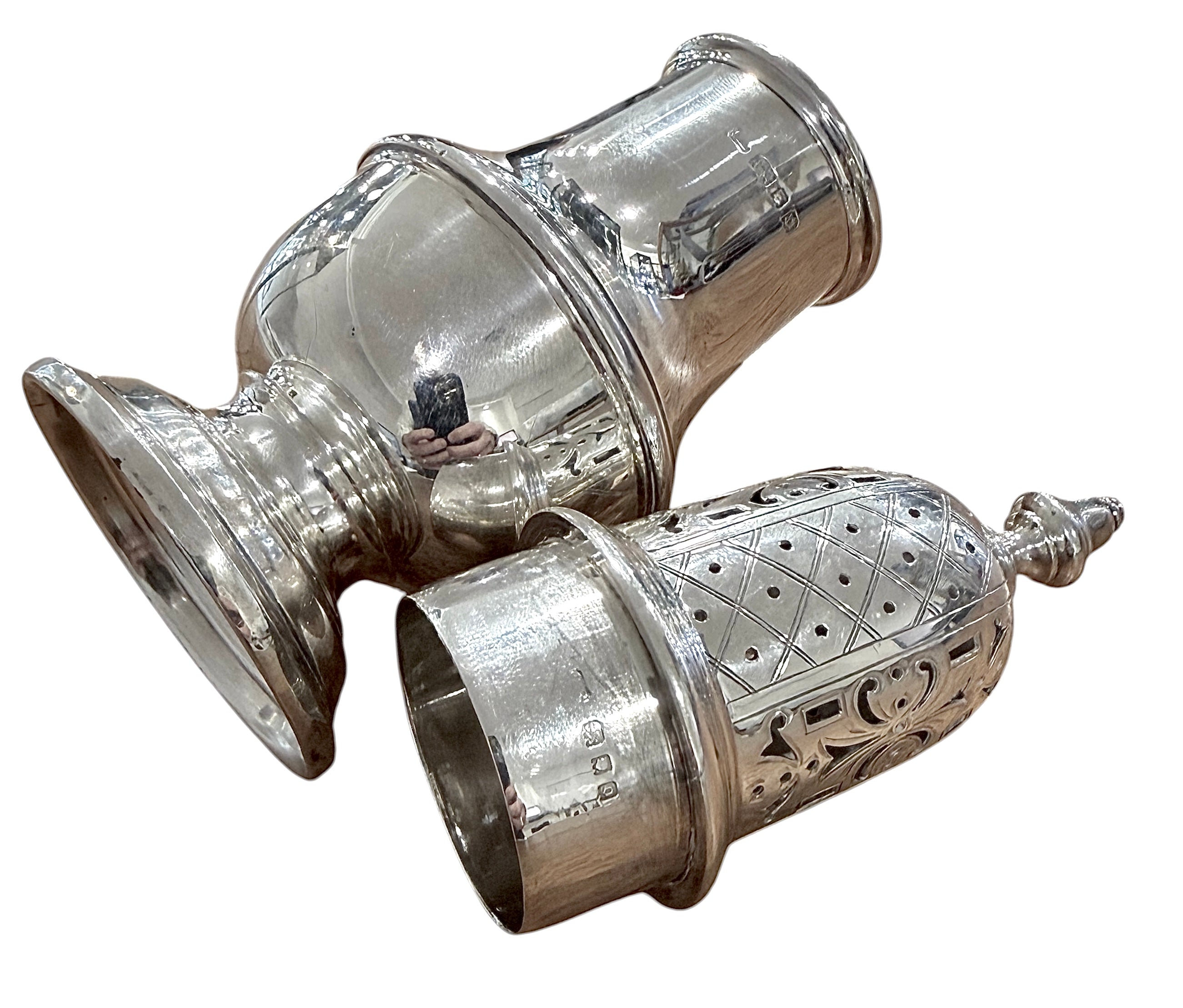 George V Sterling Silver Castor. London 1929. Maker C.E.