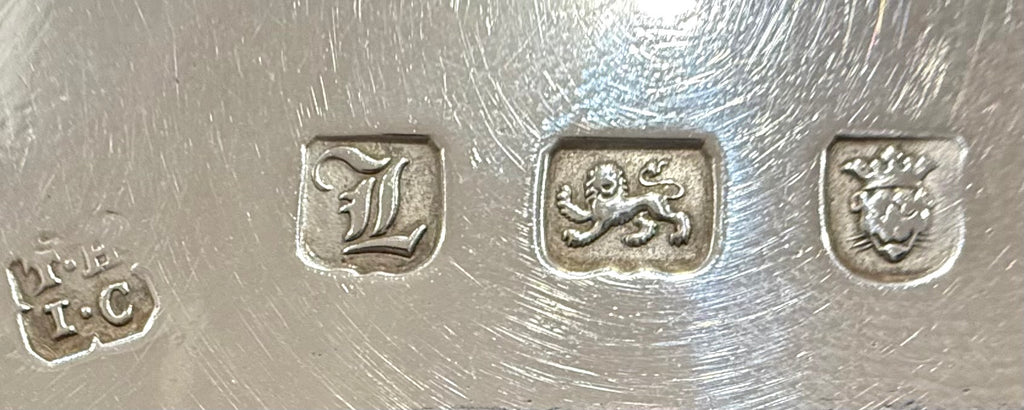 Sterling Silver Waiter. London 1766. Makers: Poss. Thomas Hannam or Hammond & John Green.