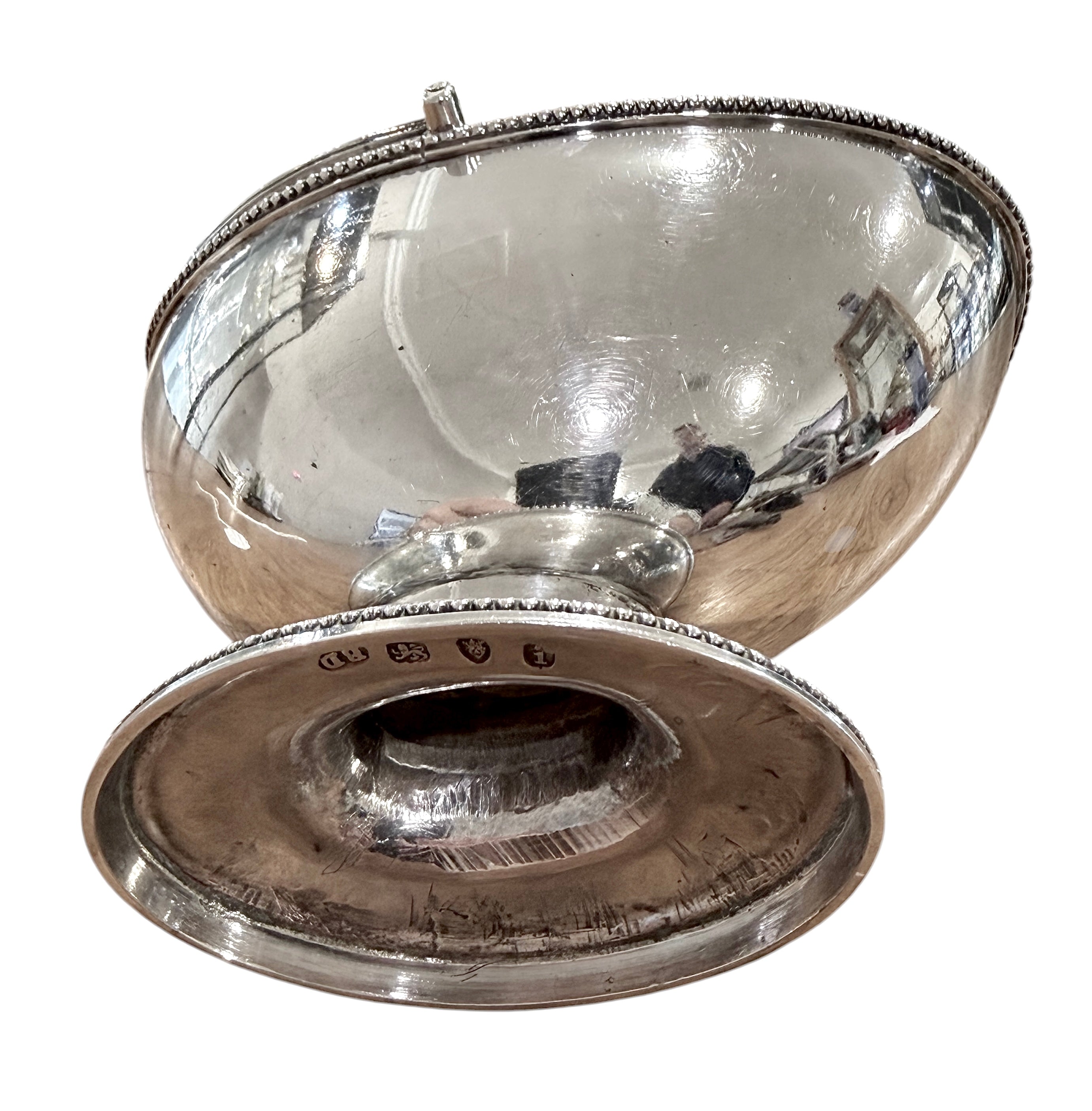 George III Sterling Silver Basket. London, 1784. Burrage Davenport.