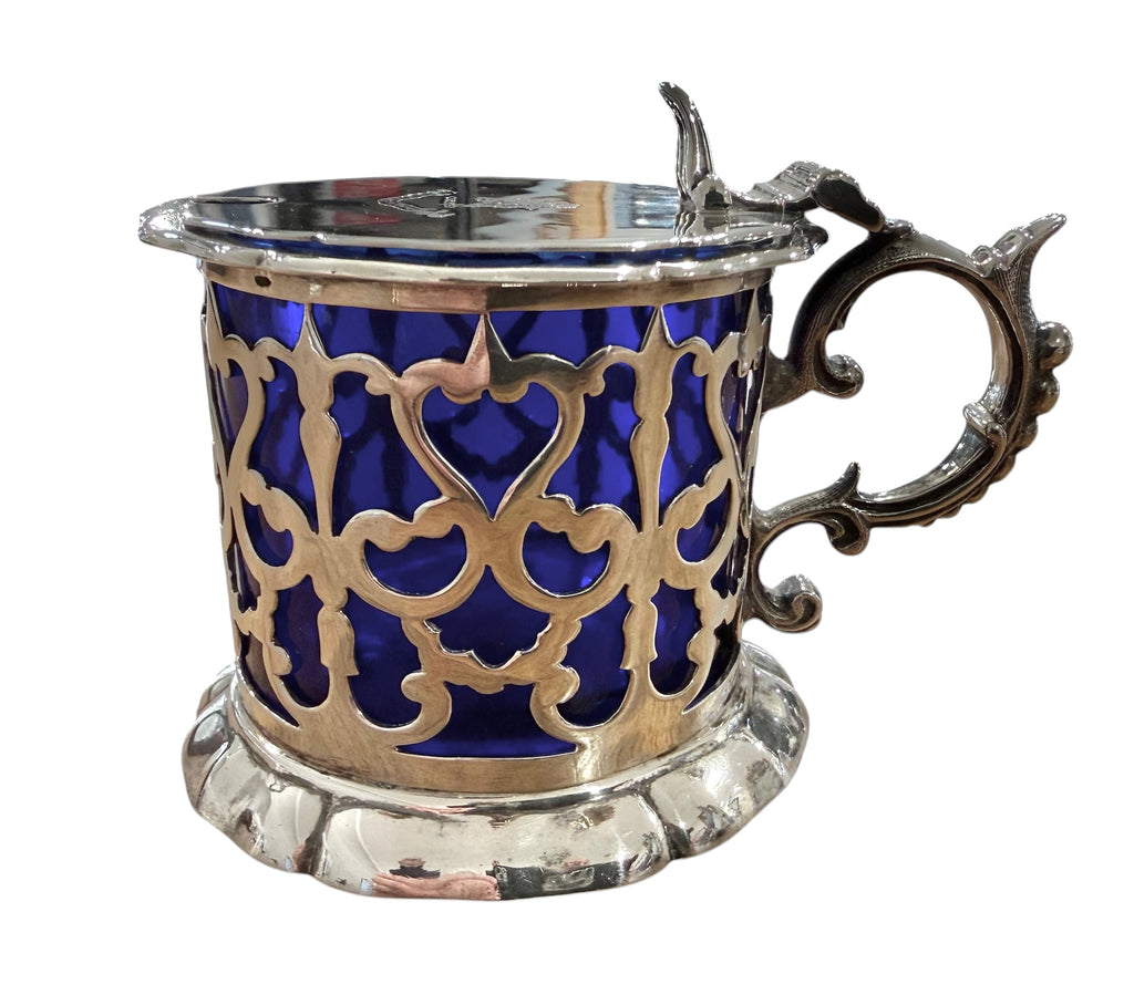 19th Century Silver Mustard Pot, Malta, c.1880