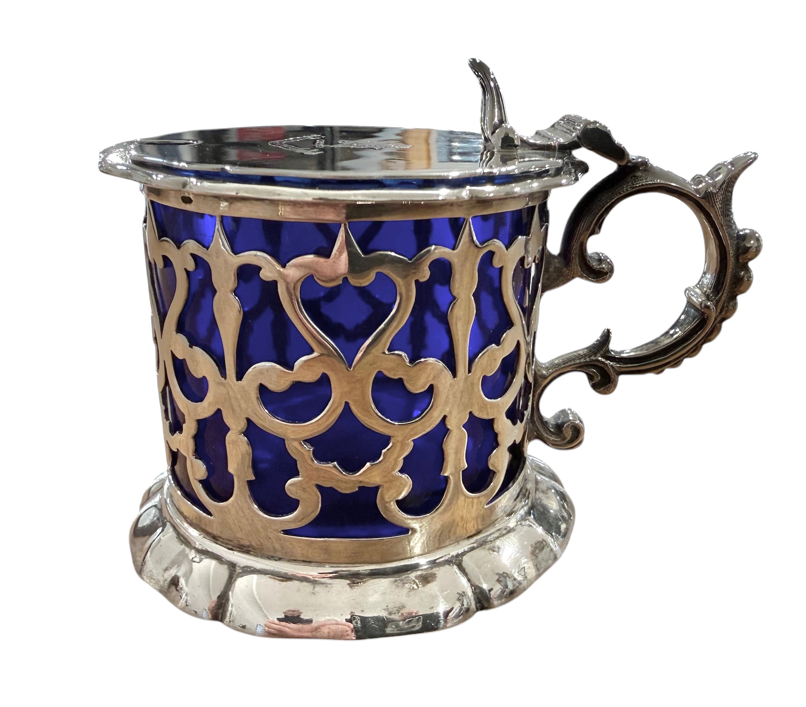 19th Century Silver Mustard Pot, Malta, c.1880
