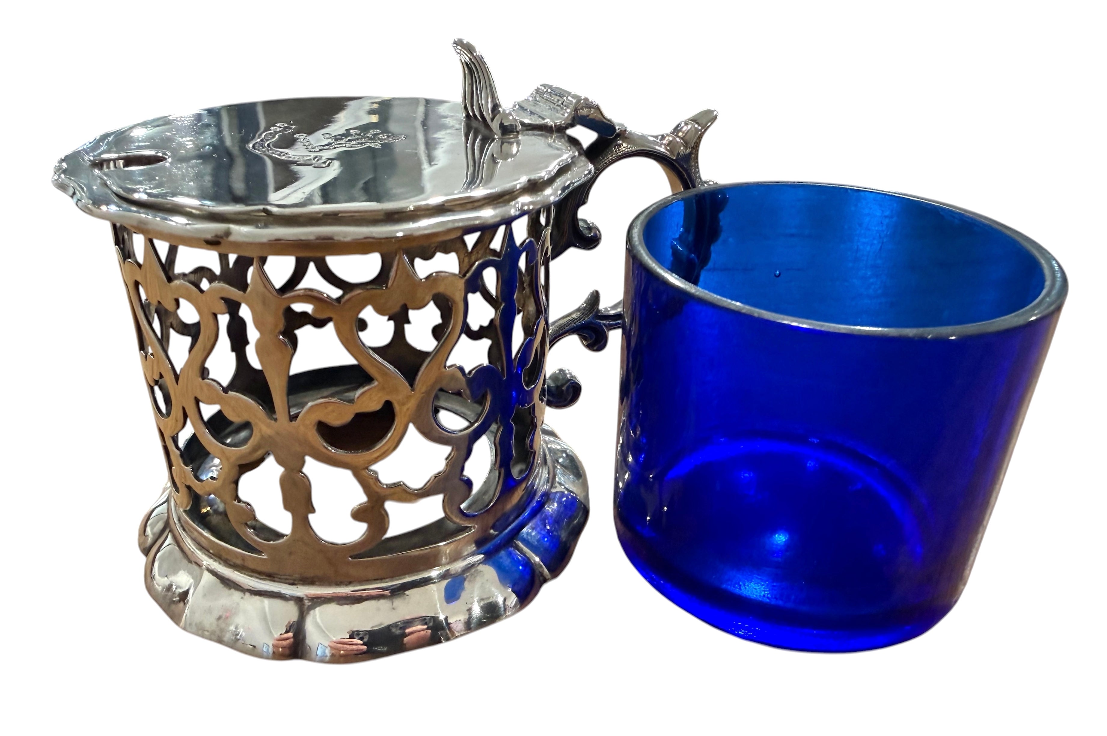 19th Century Silver Mustard Pot, Malta, c.1880