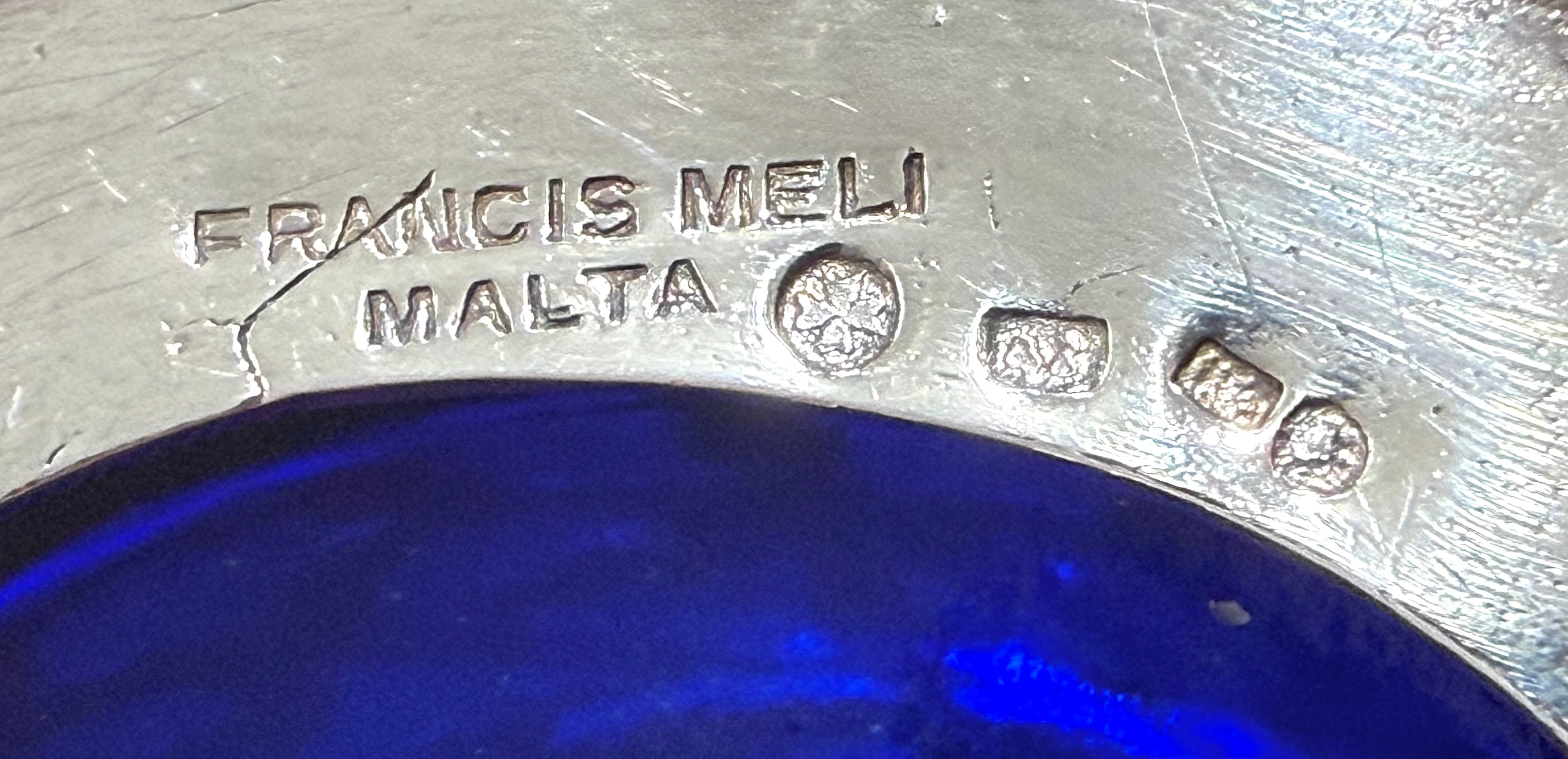 19th Century Silver Mustard Pot, Malta, c.1880