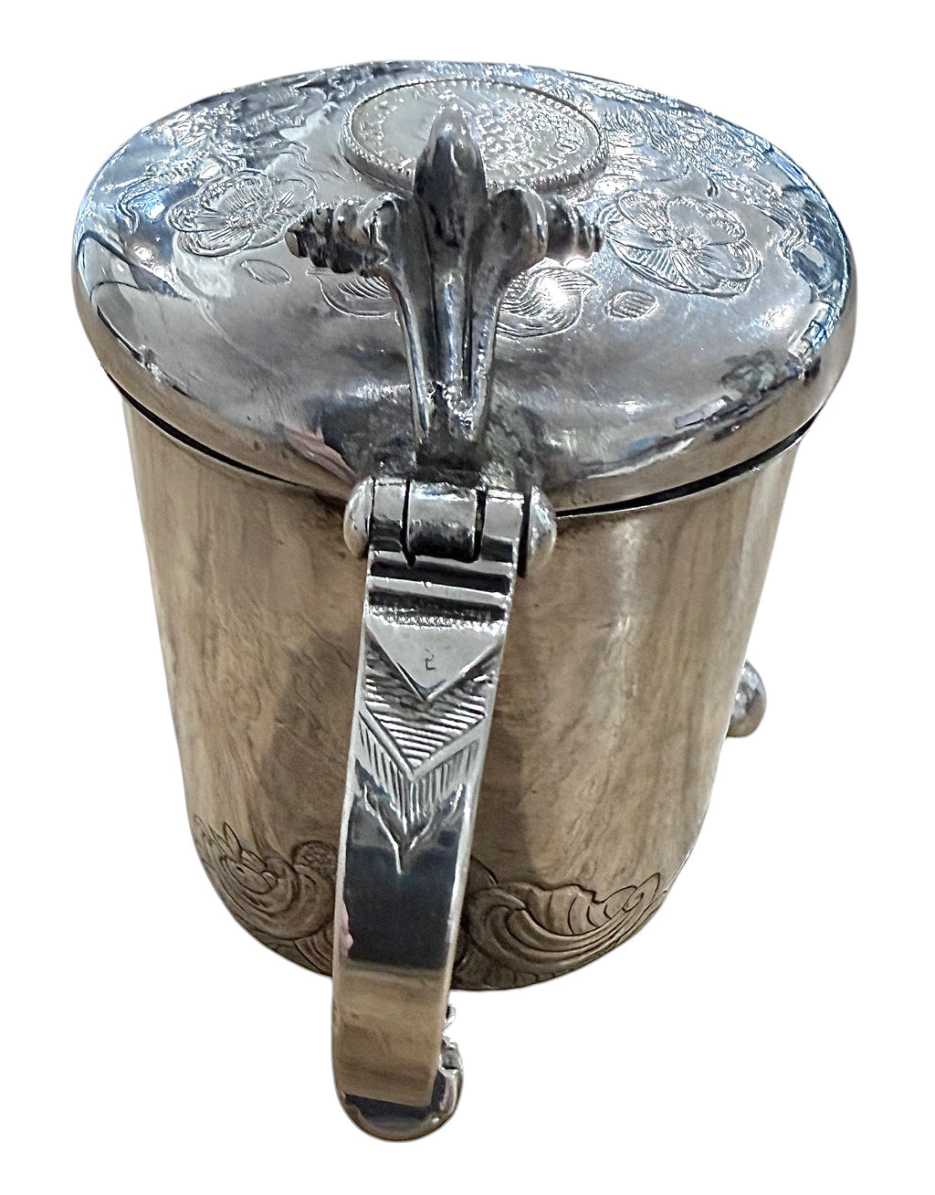 17th Century Scandinavian Silver PEG TANKARD, c, 1660s.