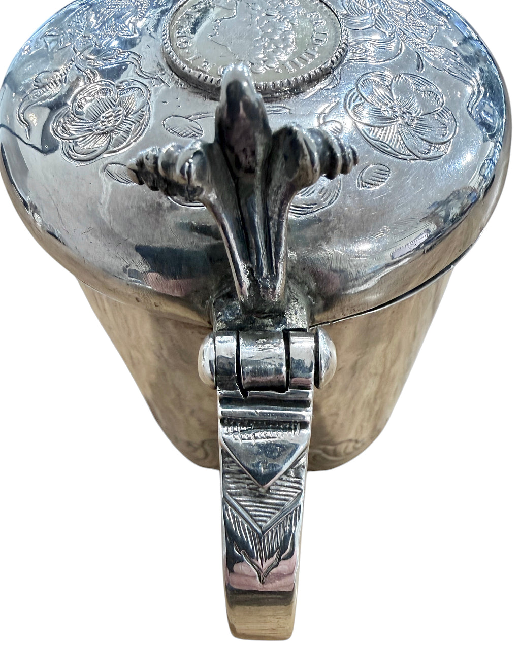 17th Century Scandinavian Silver PEG TANKARD, c, 1660s.