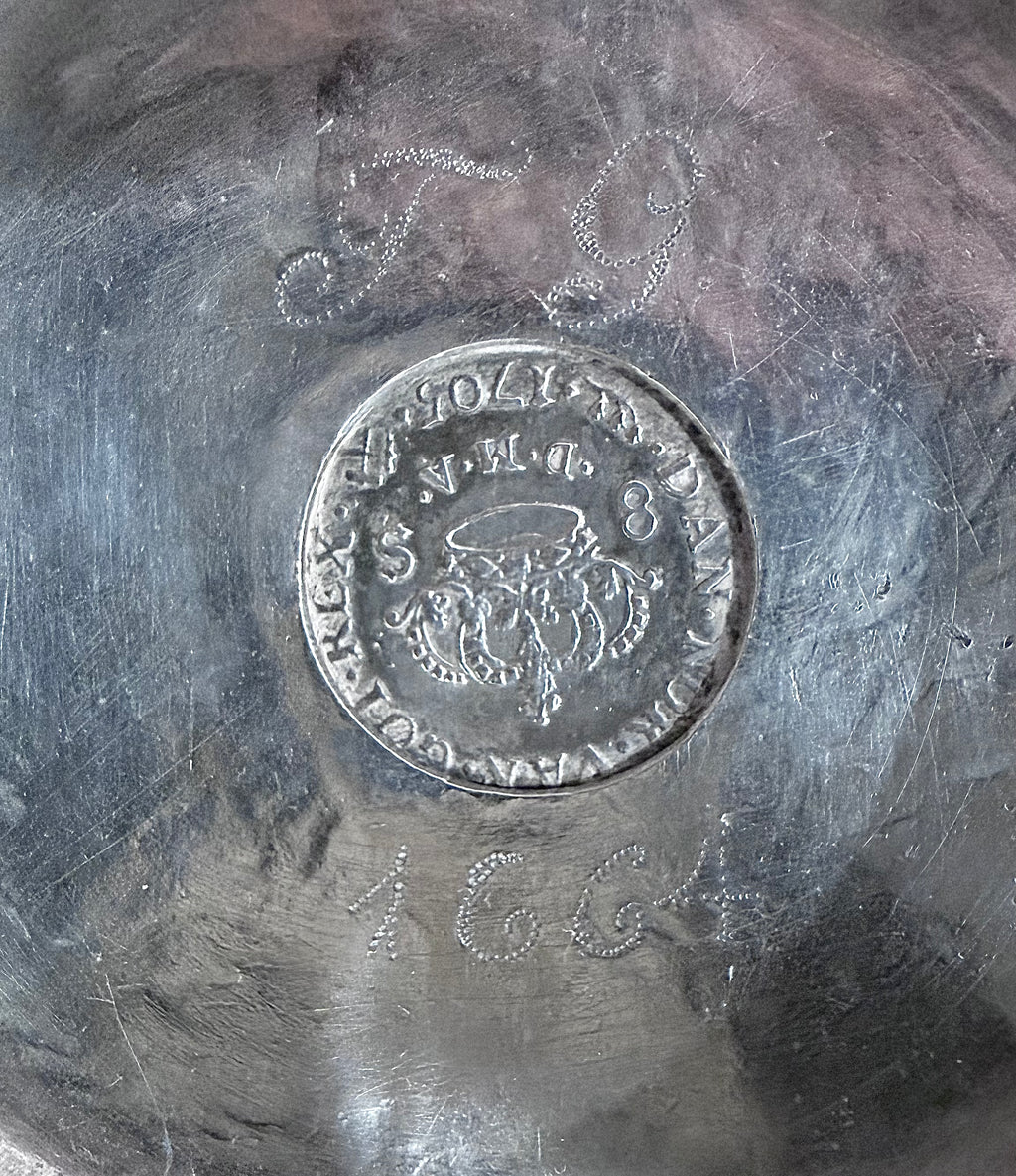 17th Century Scandinavian Silver PEG TANKARD, c, 1660s.