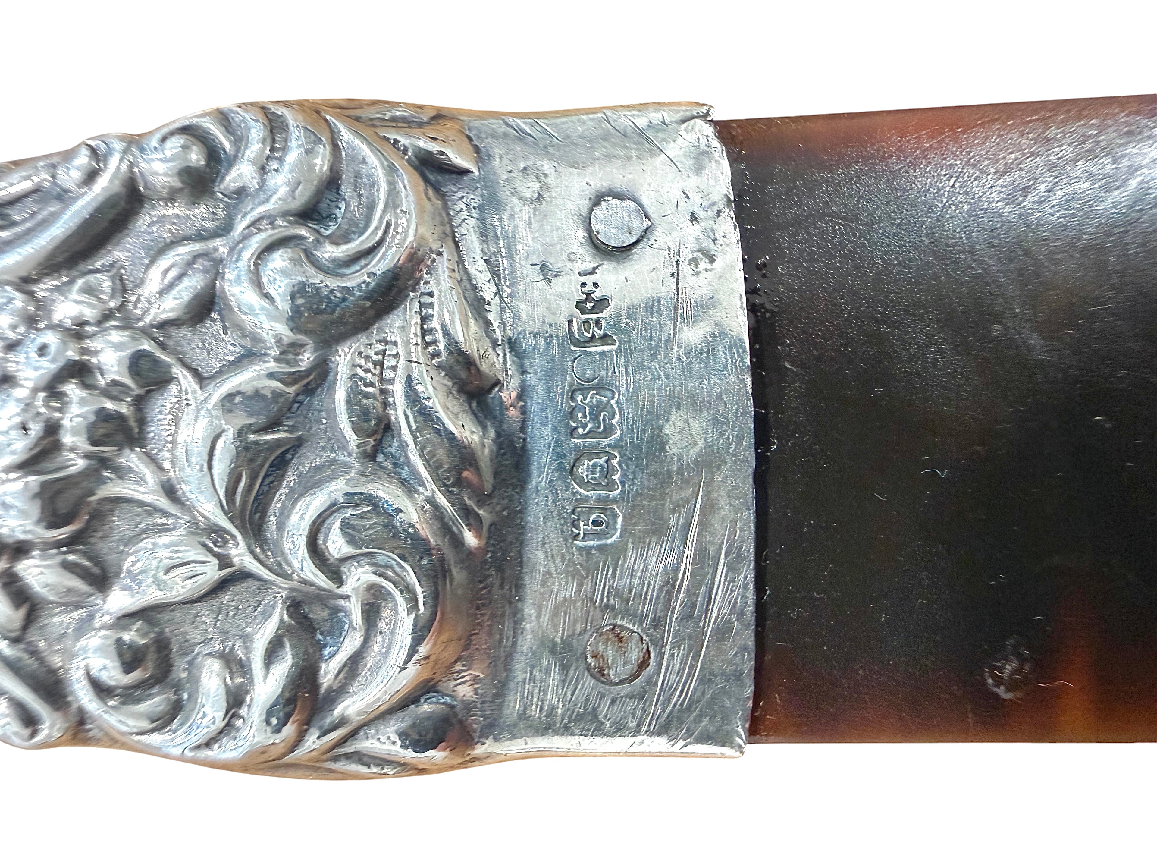 George V Sterling Silver & Tortoiseshell Page Turner, London, 1911.