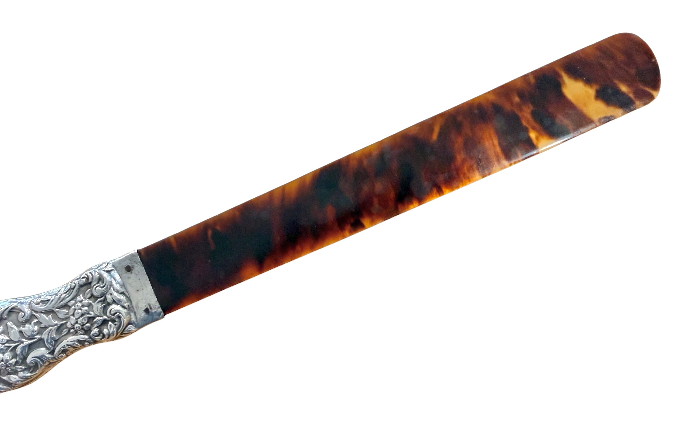 George V Sterling Silver & Tortoiseshell Page Turner, London, 1911.