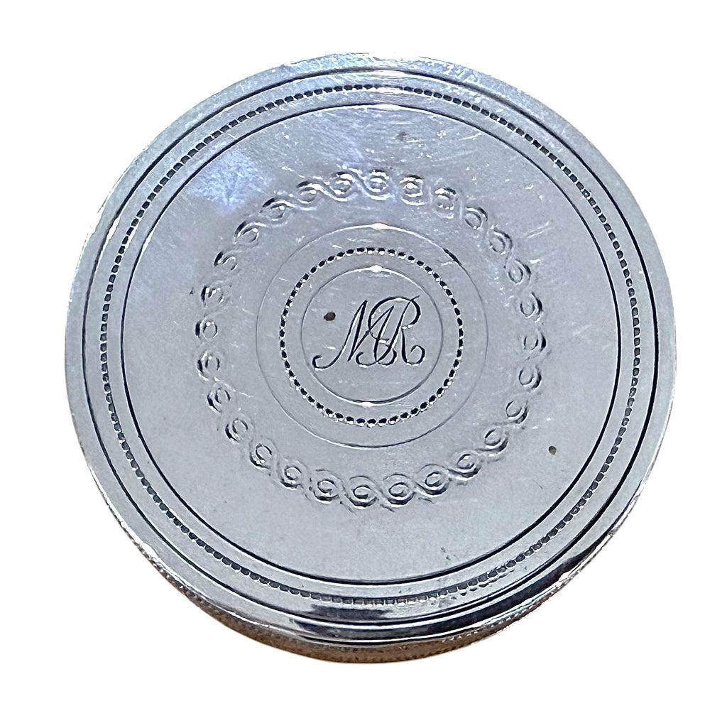Italian Silver Circular Lidded Box, Luigi Genazzi, Milan, c.1930.